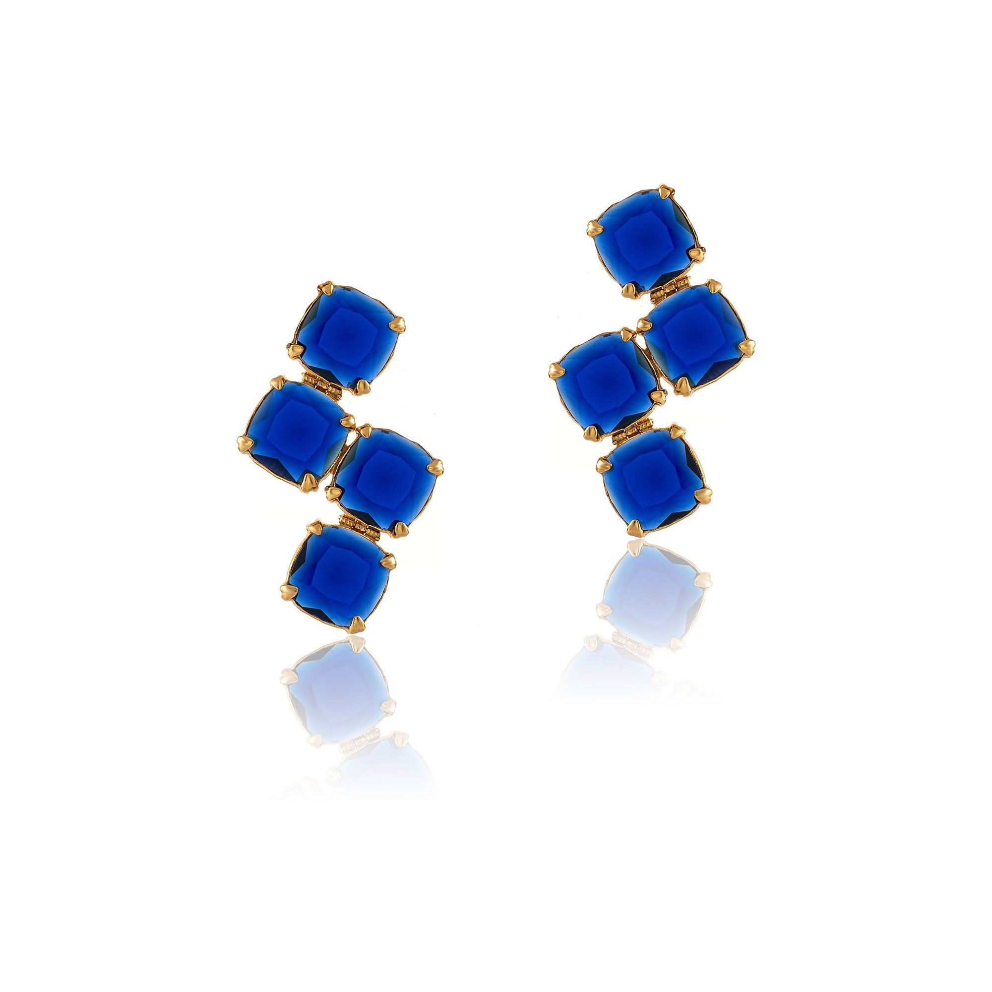 Brincos Sarasousapinto Azul