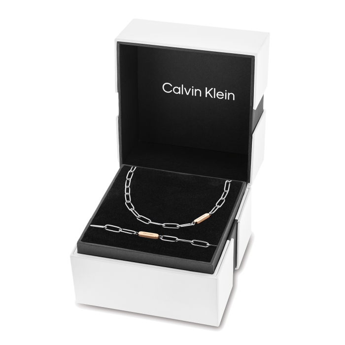 Set Gift Clavin Klein Joia Colar Pulseira - Ana Joalheiros