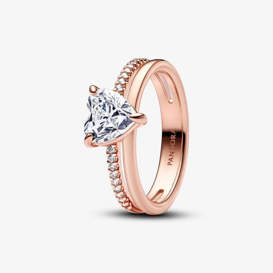 Anel Pandora Heart 14K - Ana Joalheiros
