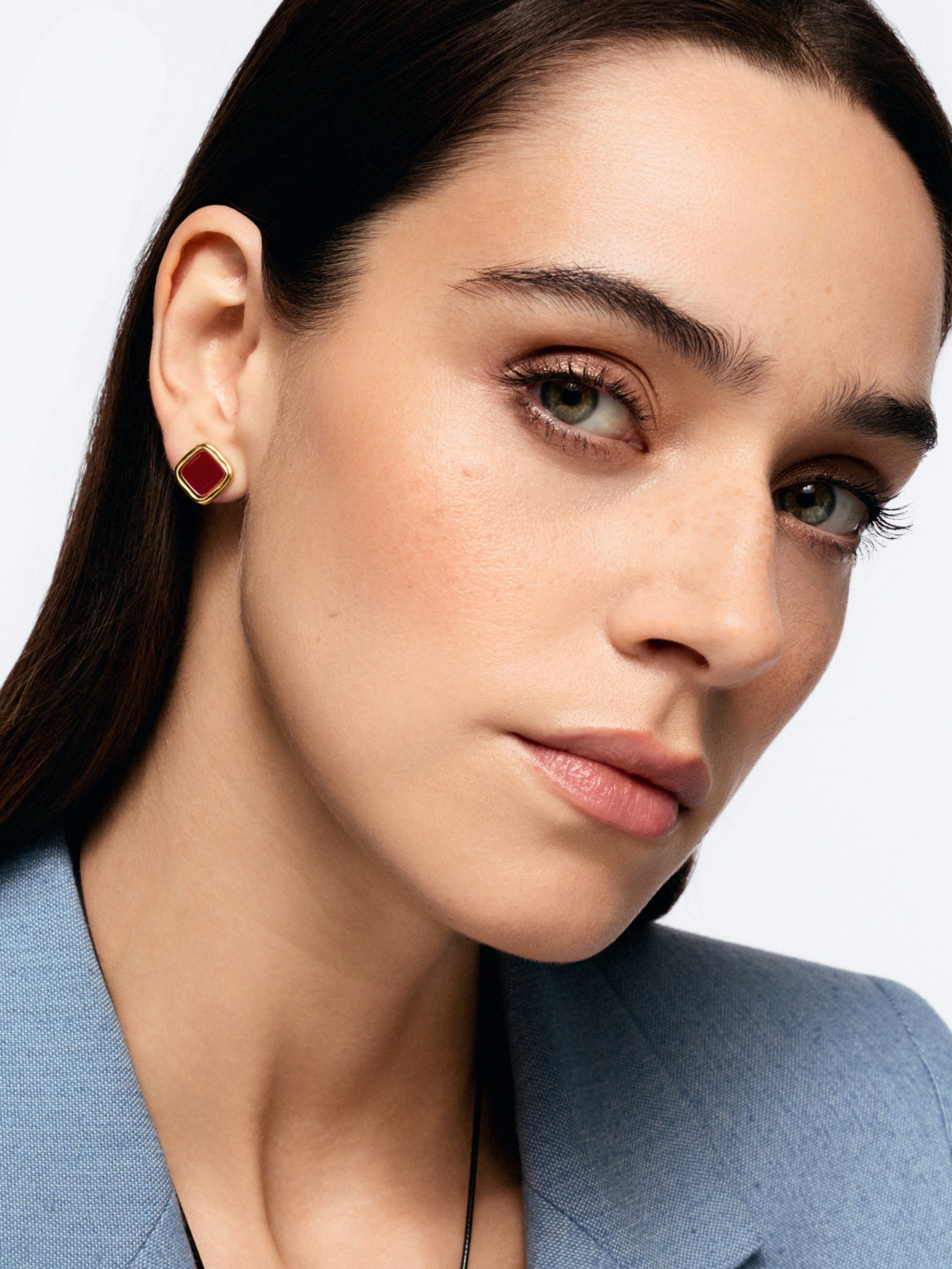 Brincos One Senhora Flirt Rouge Gold