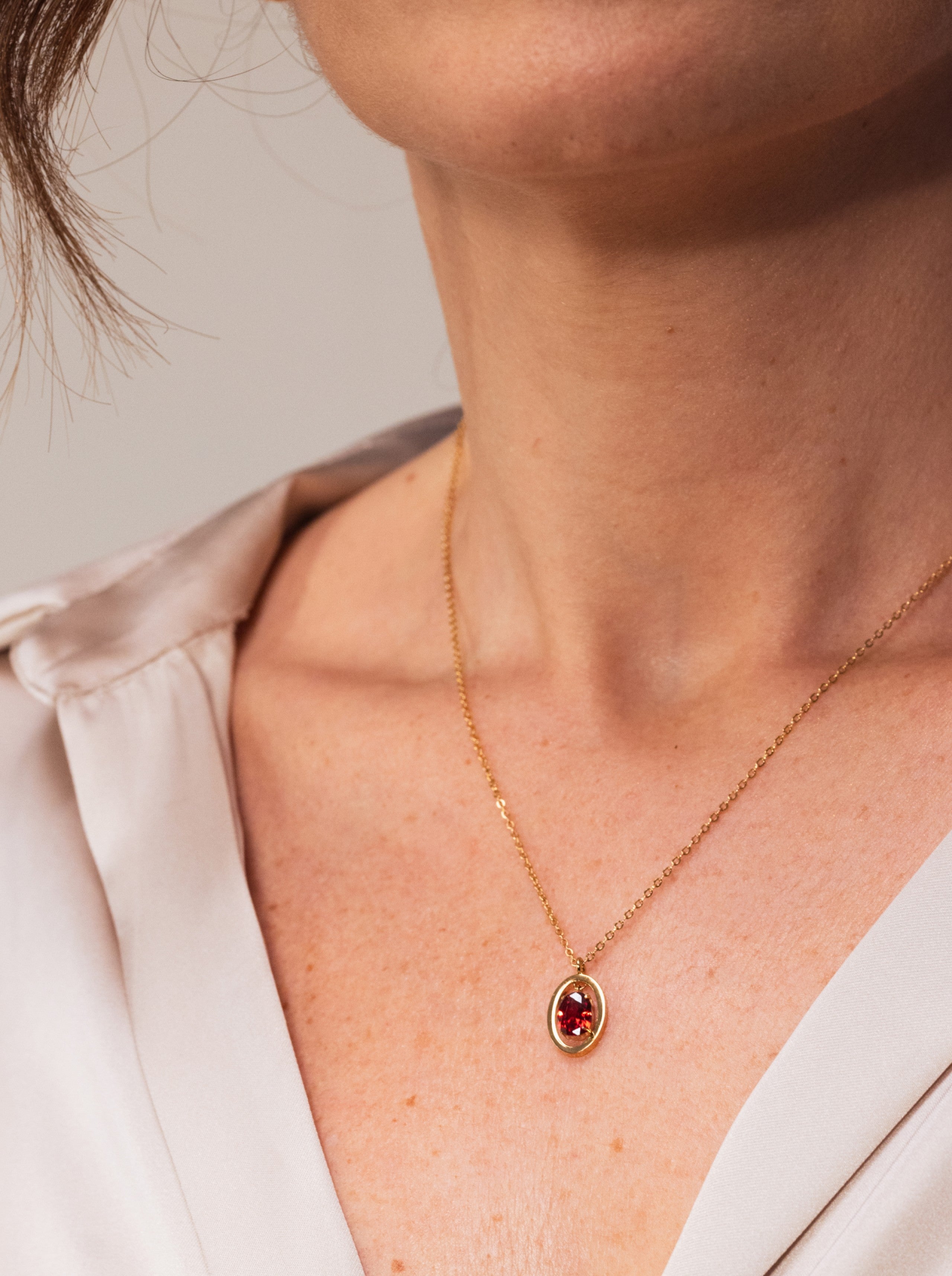 One Lady January Necklace - Protection