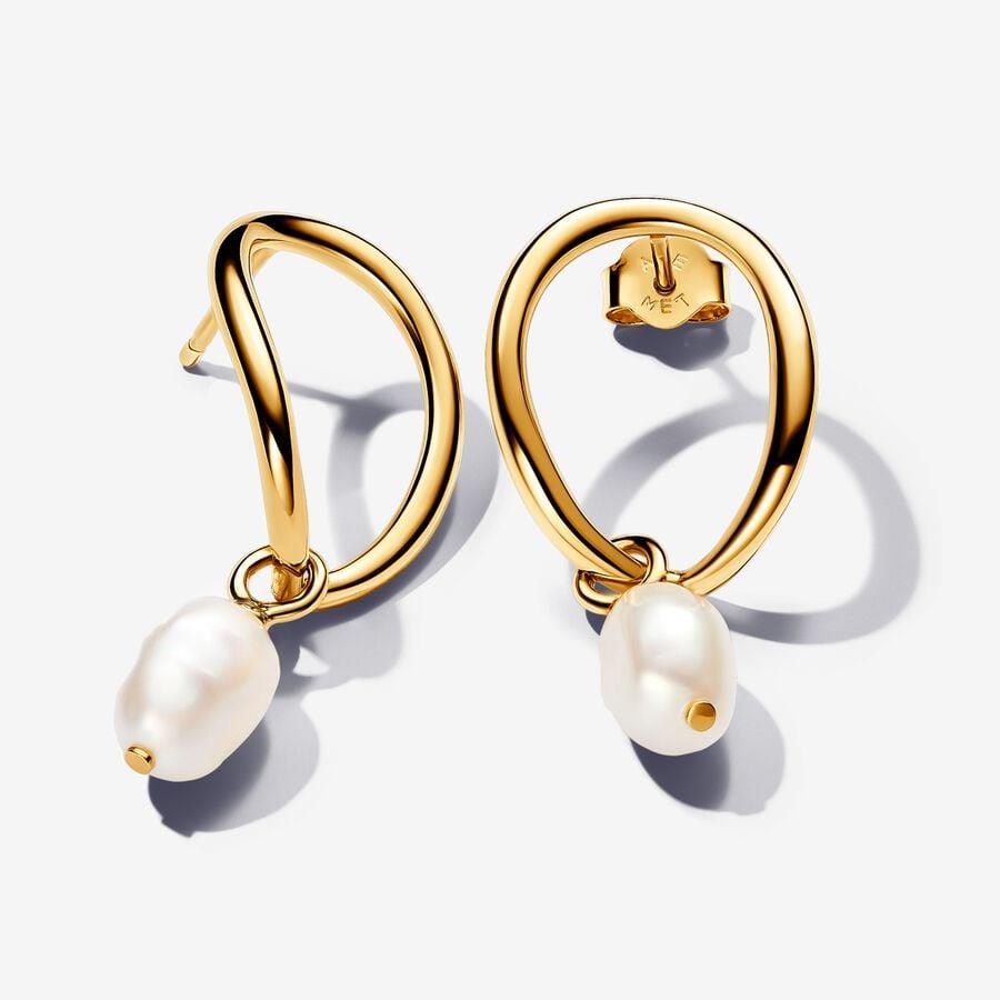 Brincos Pandora baroque white - Ana Joalheiros