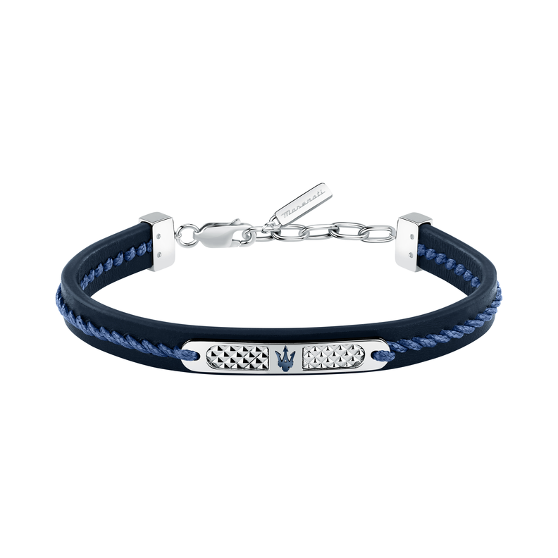 Pulseira Maserati Leather Azul