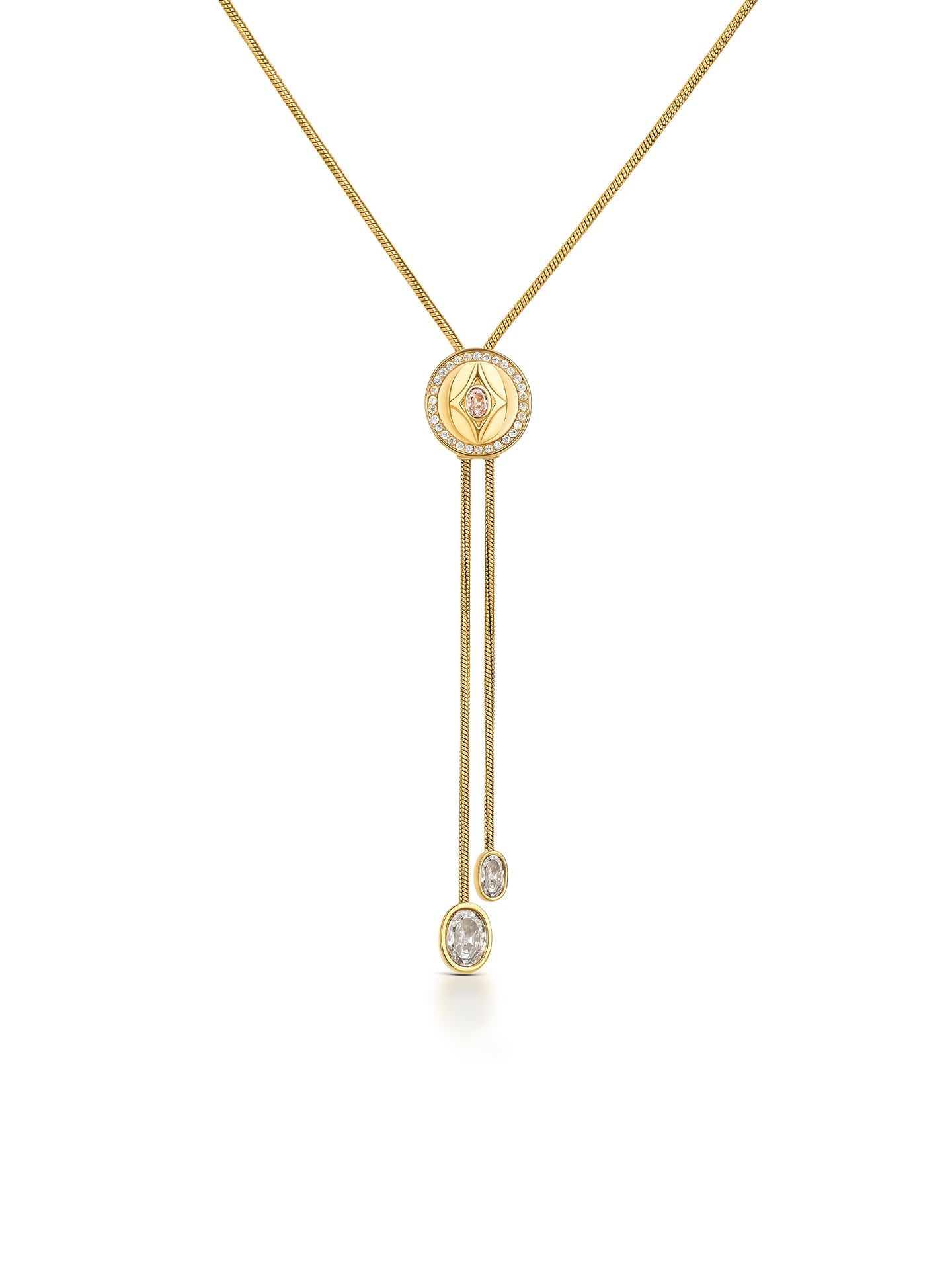 Colar One Senhora Elena Brilliance Long Gold