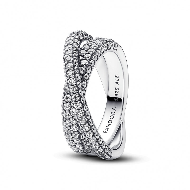 Anel Pandora Dual band sterling silver - Ana Joalheiros