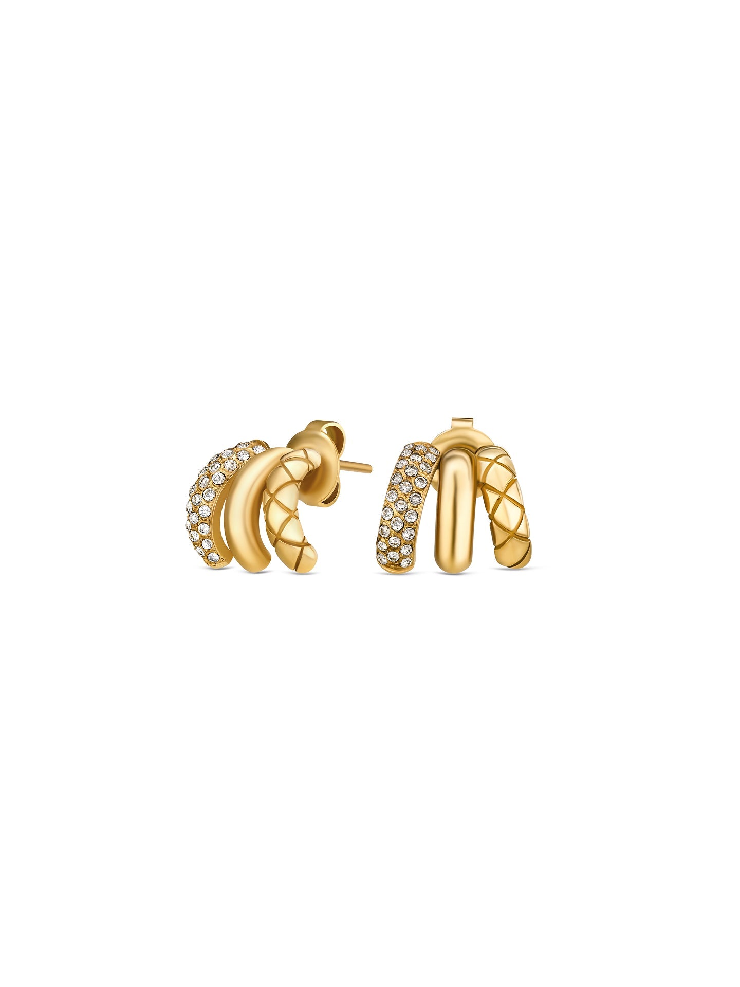 Brincos One Senhora Delightful Triple Gold