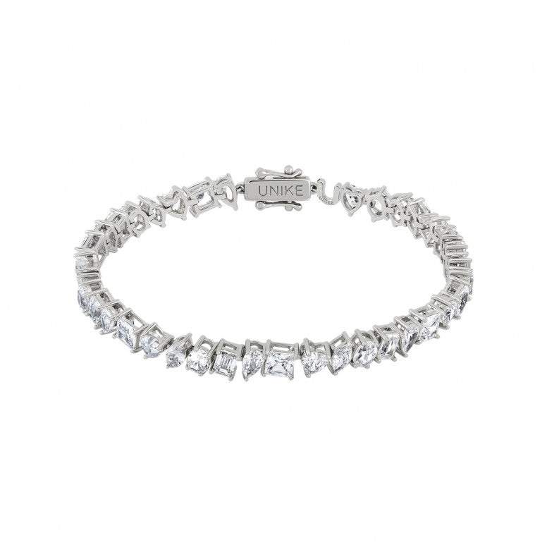 PULSEIRA UNIKE TENNIS MULTI-SHAPE STONES - Ana Joalheiros