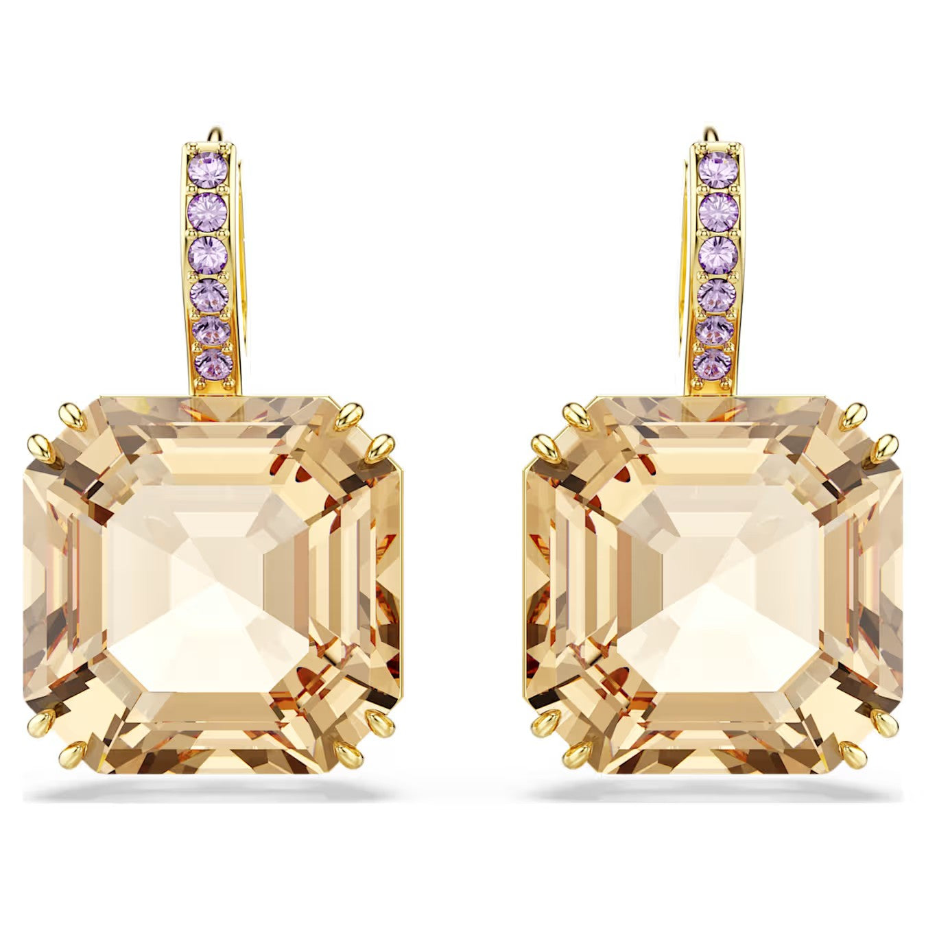 Brincos Swarovski  compridos Millenia - Ana Joalheiros