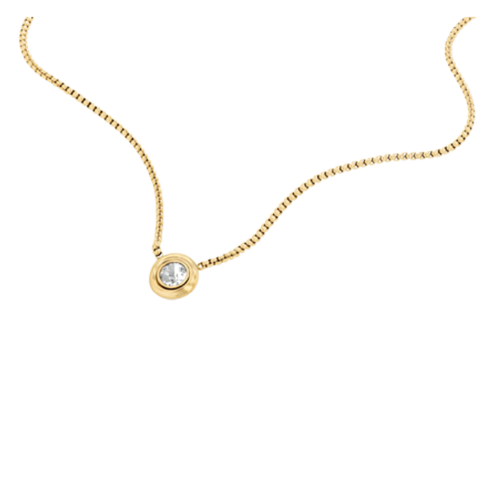 colar calvin klein TWISTED BEZEL