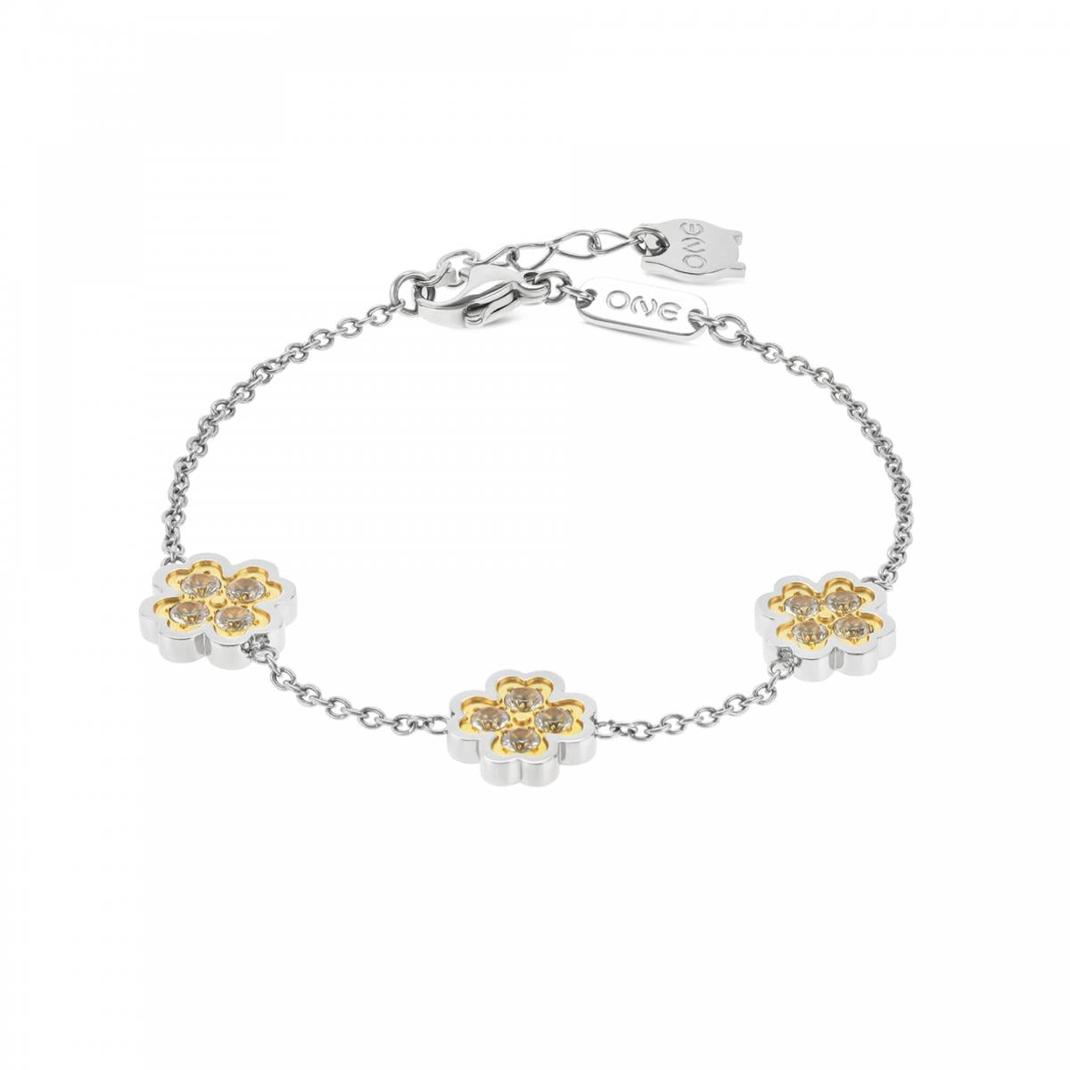 Pulseira One Lucky Flower Bicolor - Ana Joalheiros