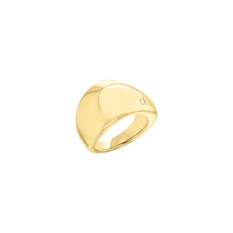Ana Joalheiros - Anéis Calvin Klein - Anel dourado Calvin Klein Sculpted 35000822E