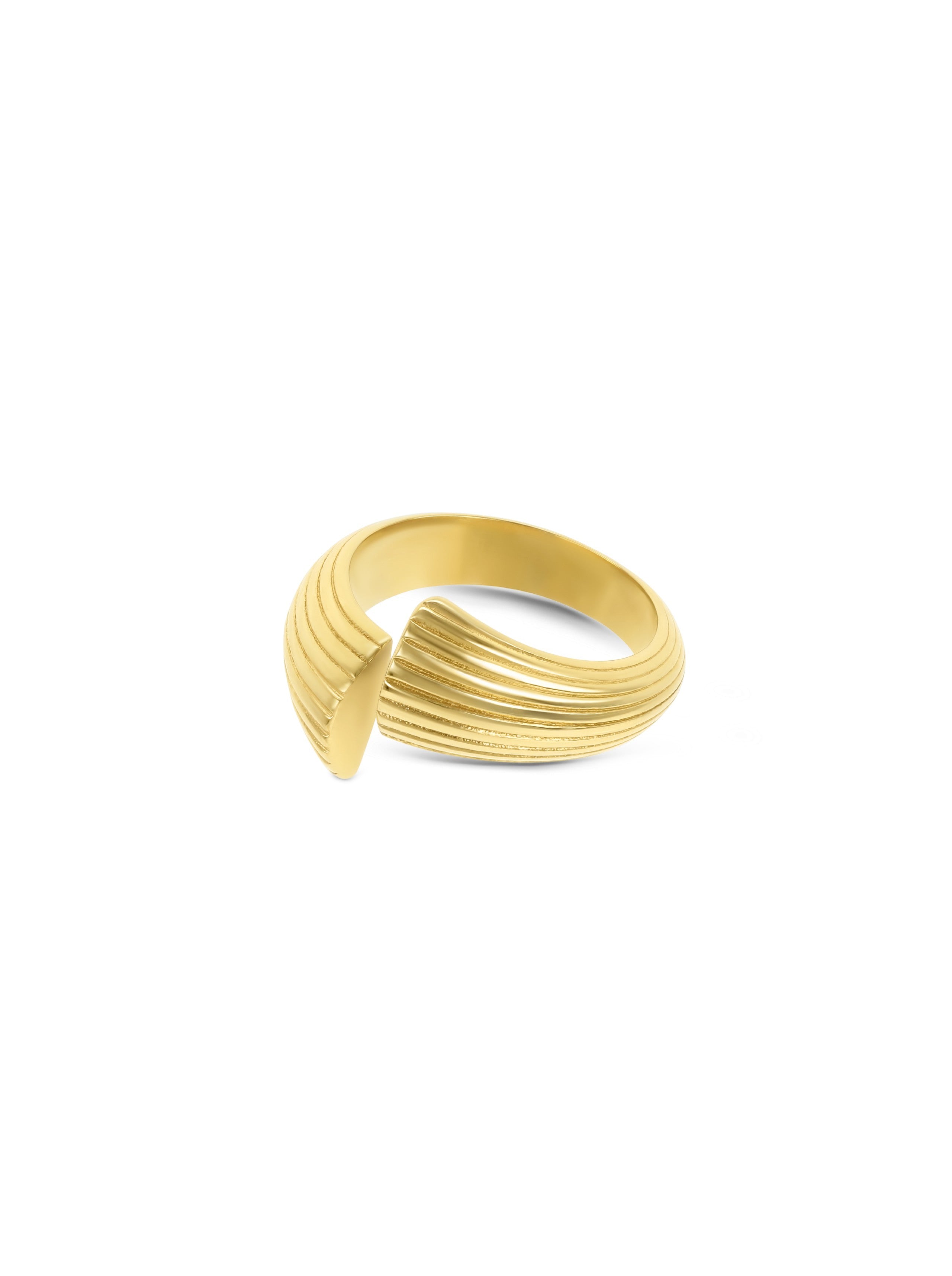 Ana Joalheiros - Anéis One - Anel One Bold 05 Gold OJBR05G-7 