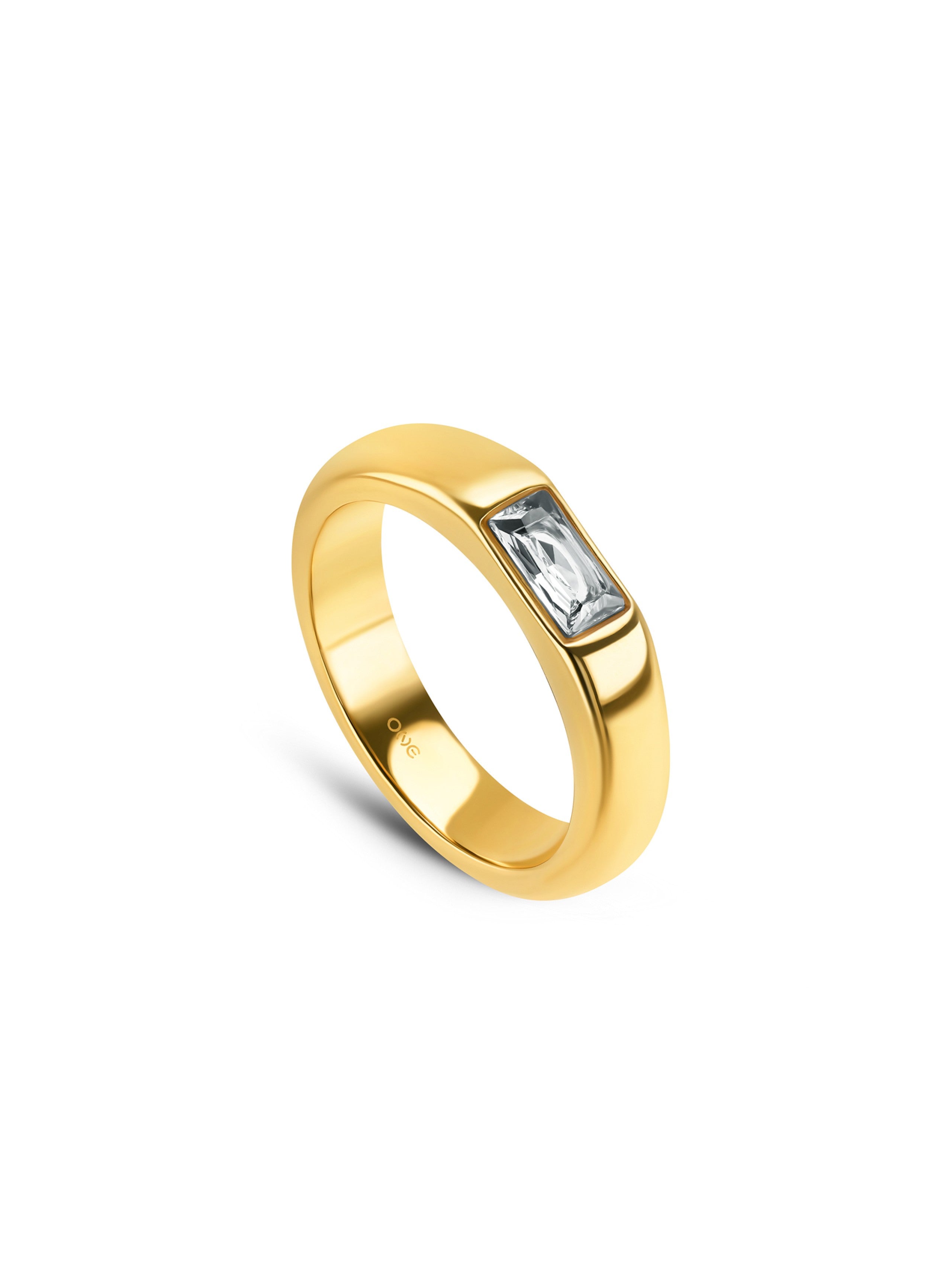 Ana Joalheiros - Anéis One - Anel dourado One Bold 10 Gold OJBR10G-7 