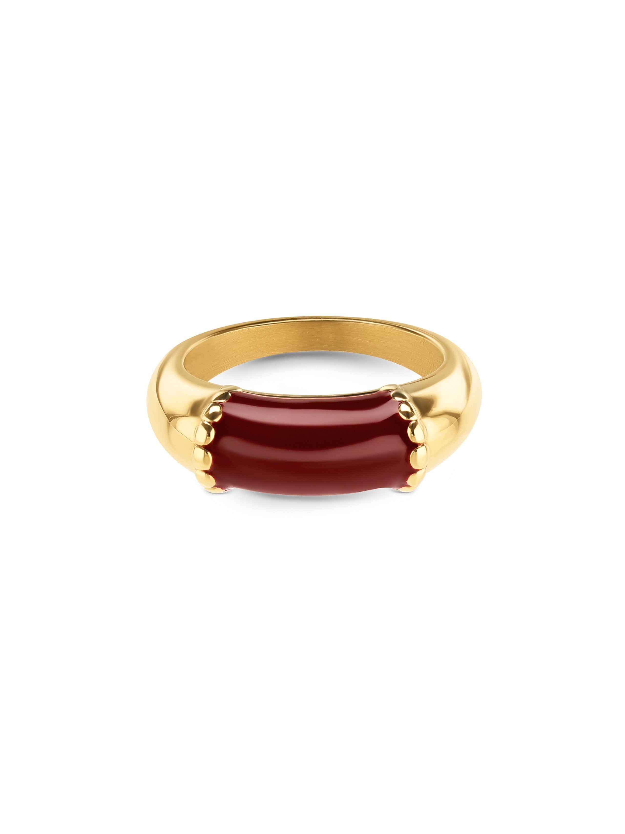 Ana Joalheiros - Anéis One - Anel dourado One Bold 11 Gold OJBR11G-7 