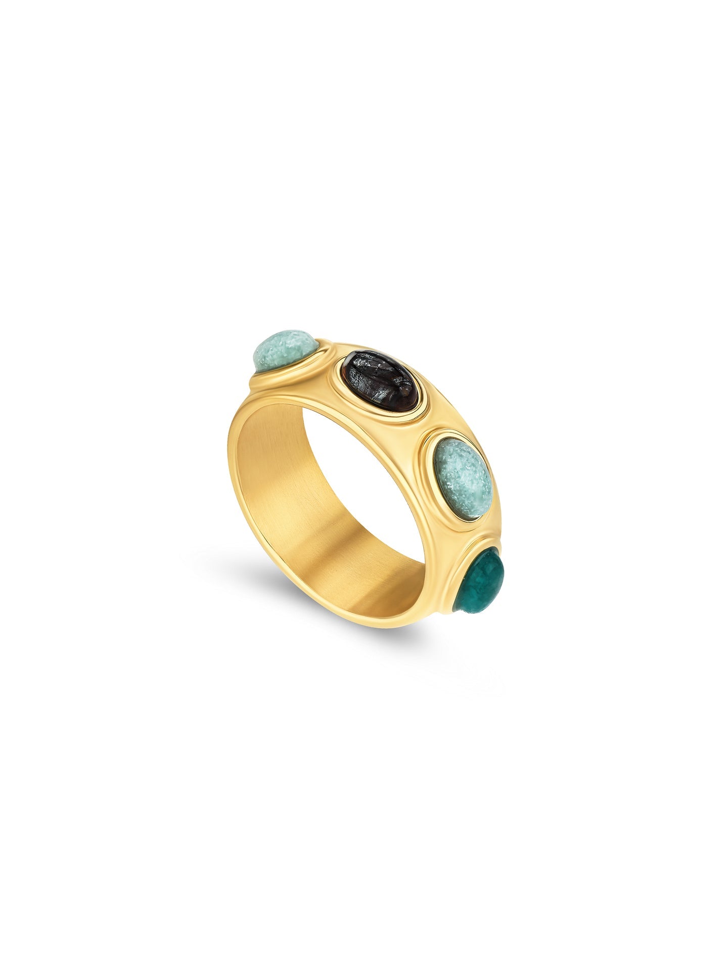 Ana Joalheiros - Anéis One - Anel dourado One Bold 14 OJBR14G-8