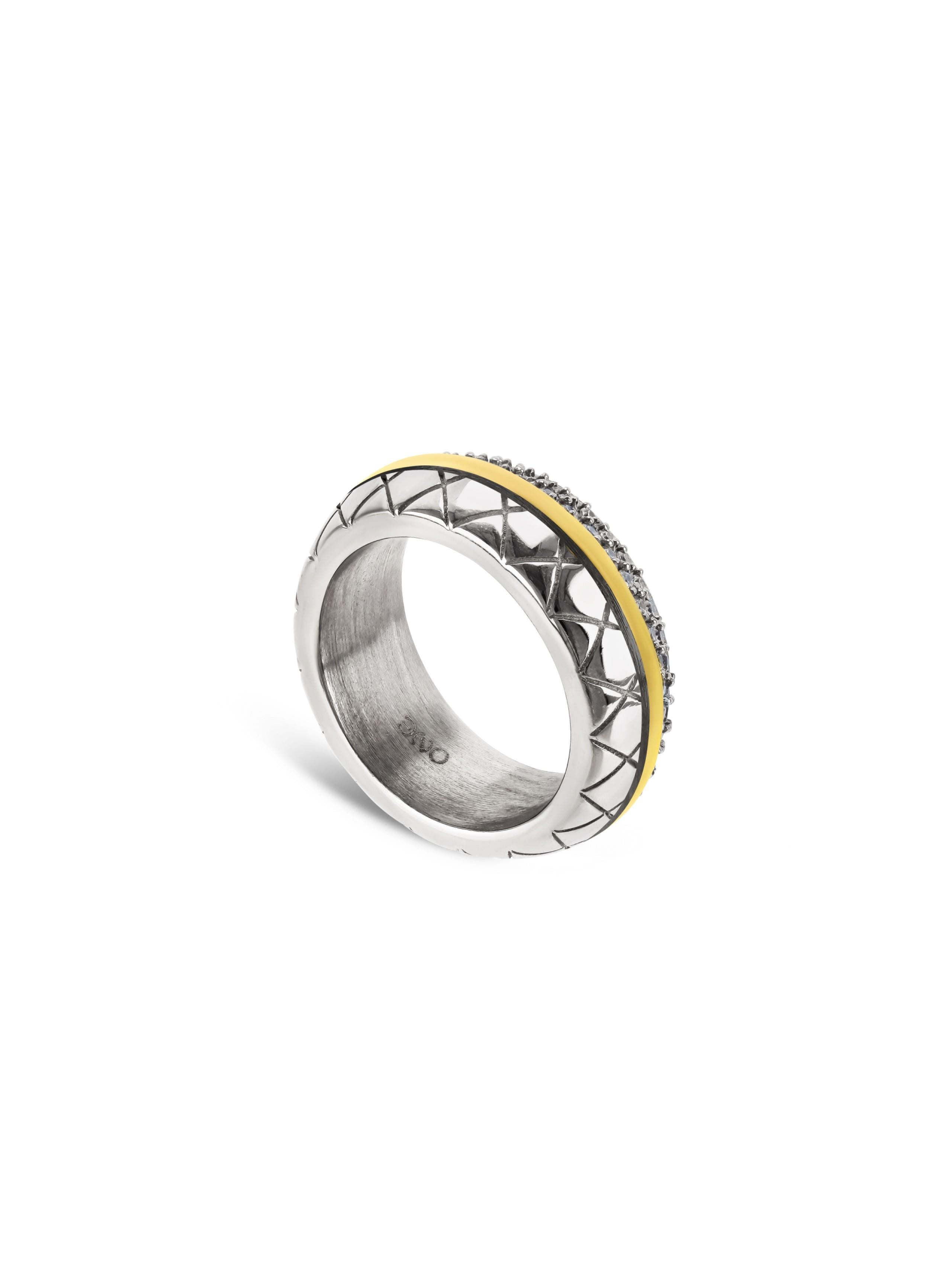 Ana Joalheiros - Anéis One - Anel One Delightful Bicolor 9 OJDFR01SG-9