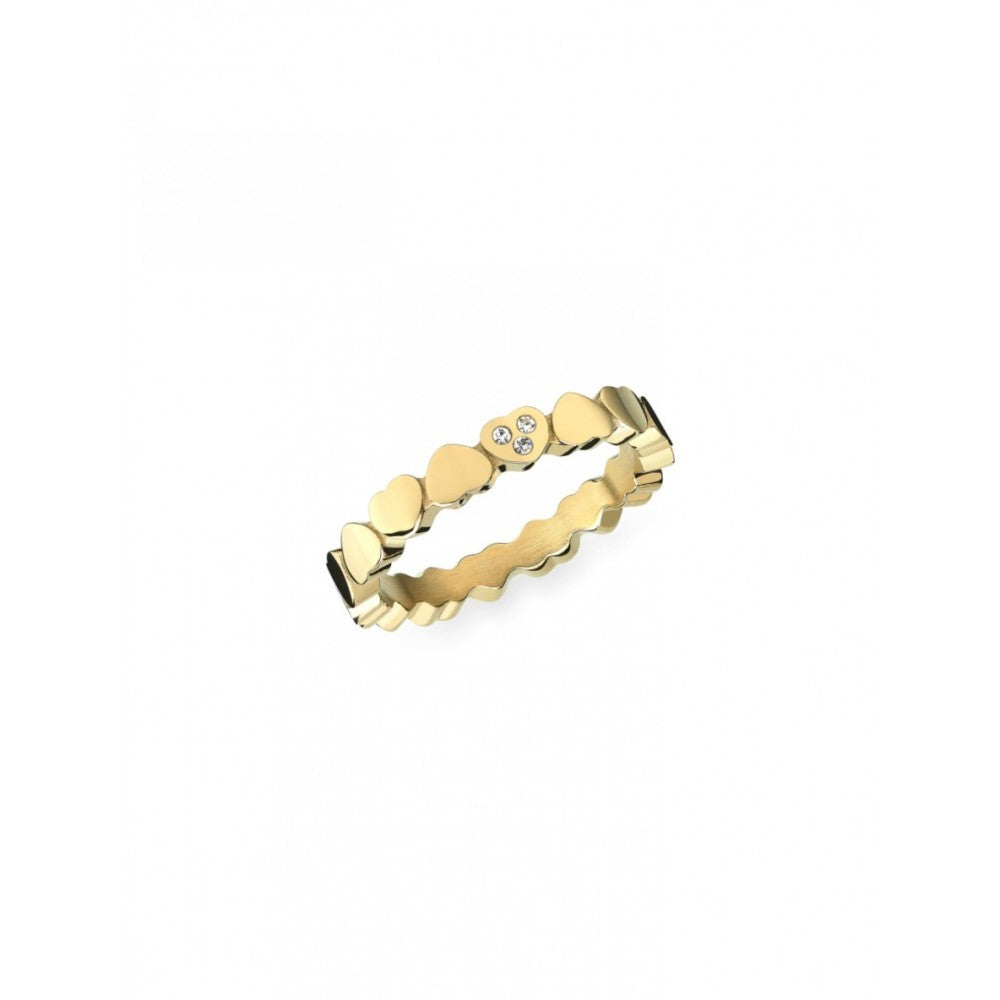 Ana Joalheiros - Anéis One - Anel dourado One London 14 Gold 10 OJNYR14.Y-10 Coração