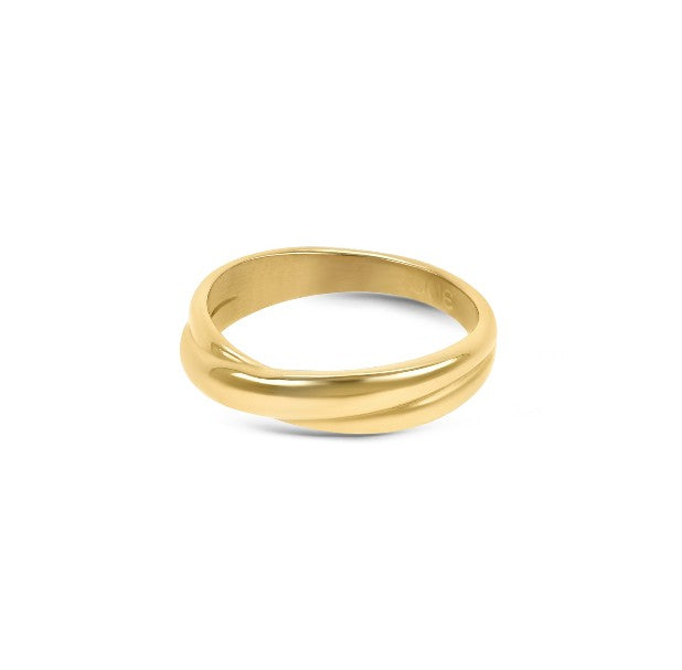 Ana Joalheiros - Anéis One - Anel dourado One London 42 Gold OJNYR42G-7 