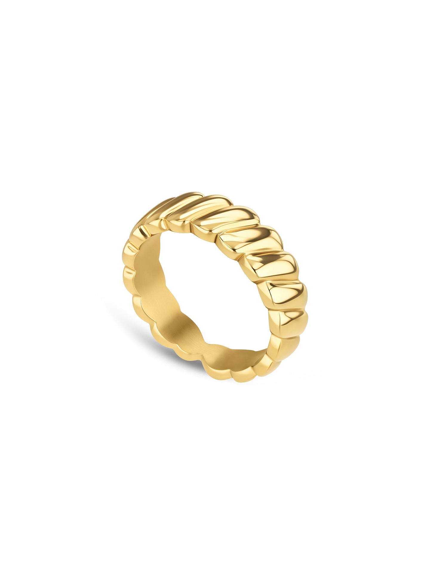 Ana Joalheiros - Anéis One - Anel dourado One London gold OJNYR58G-6 