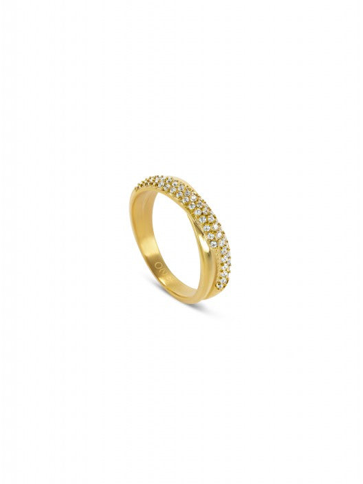 Ana Joalheiros - Anéis One - Anel dourado One Reflexions Shiny OJRR02G-8 Dourado
