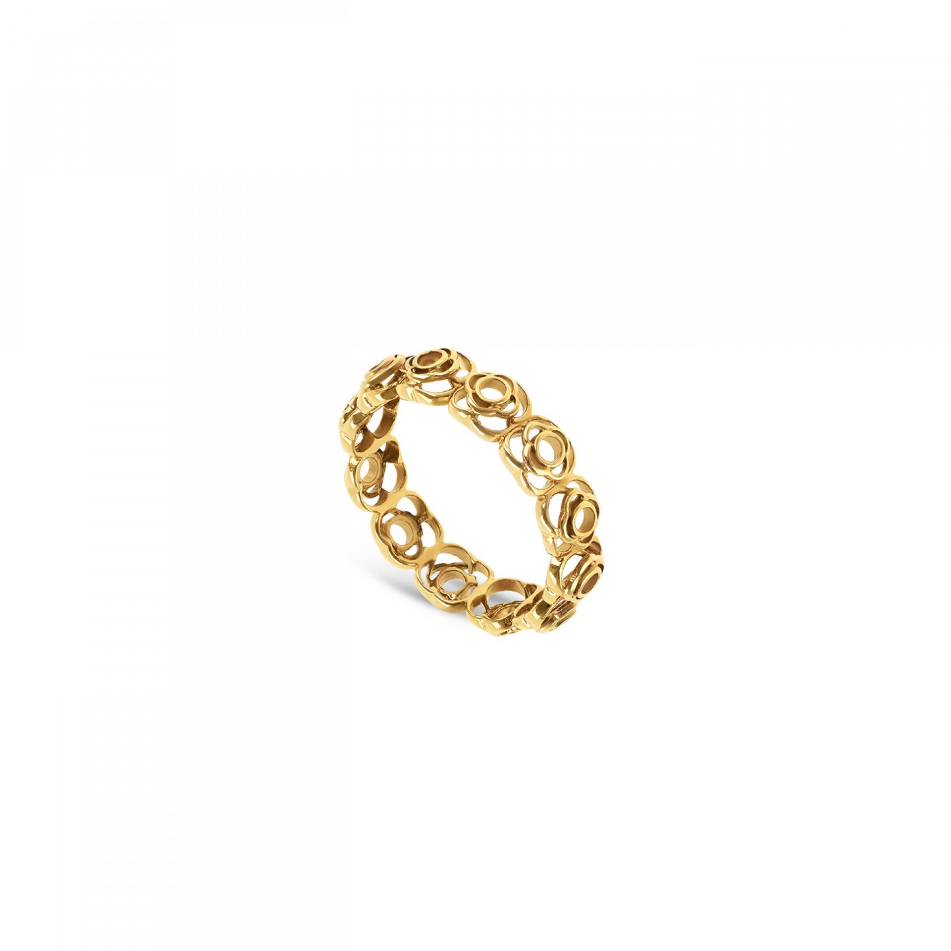 Ana Joalheiros - Anéis One - Anel dourado One Rose Blossom Golden OJRR01D-6 