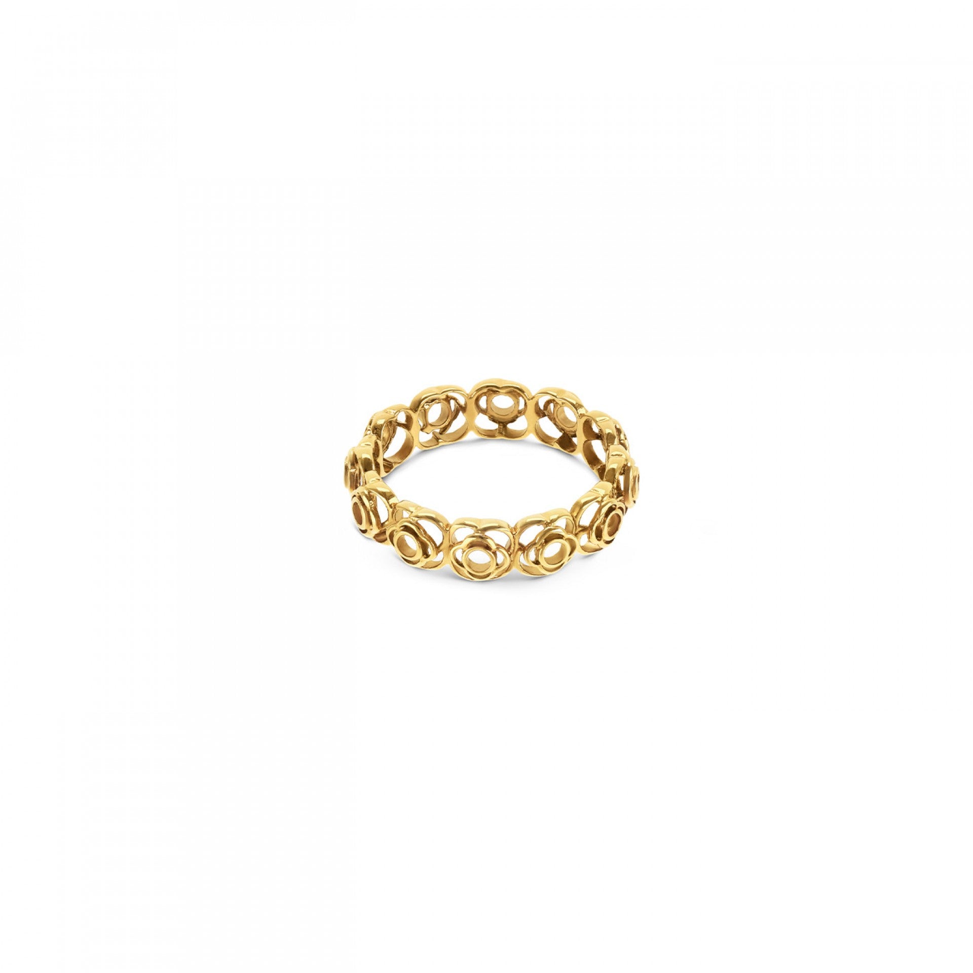 Ana Joalheiros - Anéis One - Anel dourado One Rose Blossom Golden OJRR01D-6 