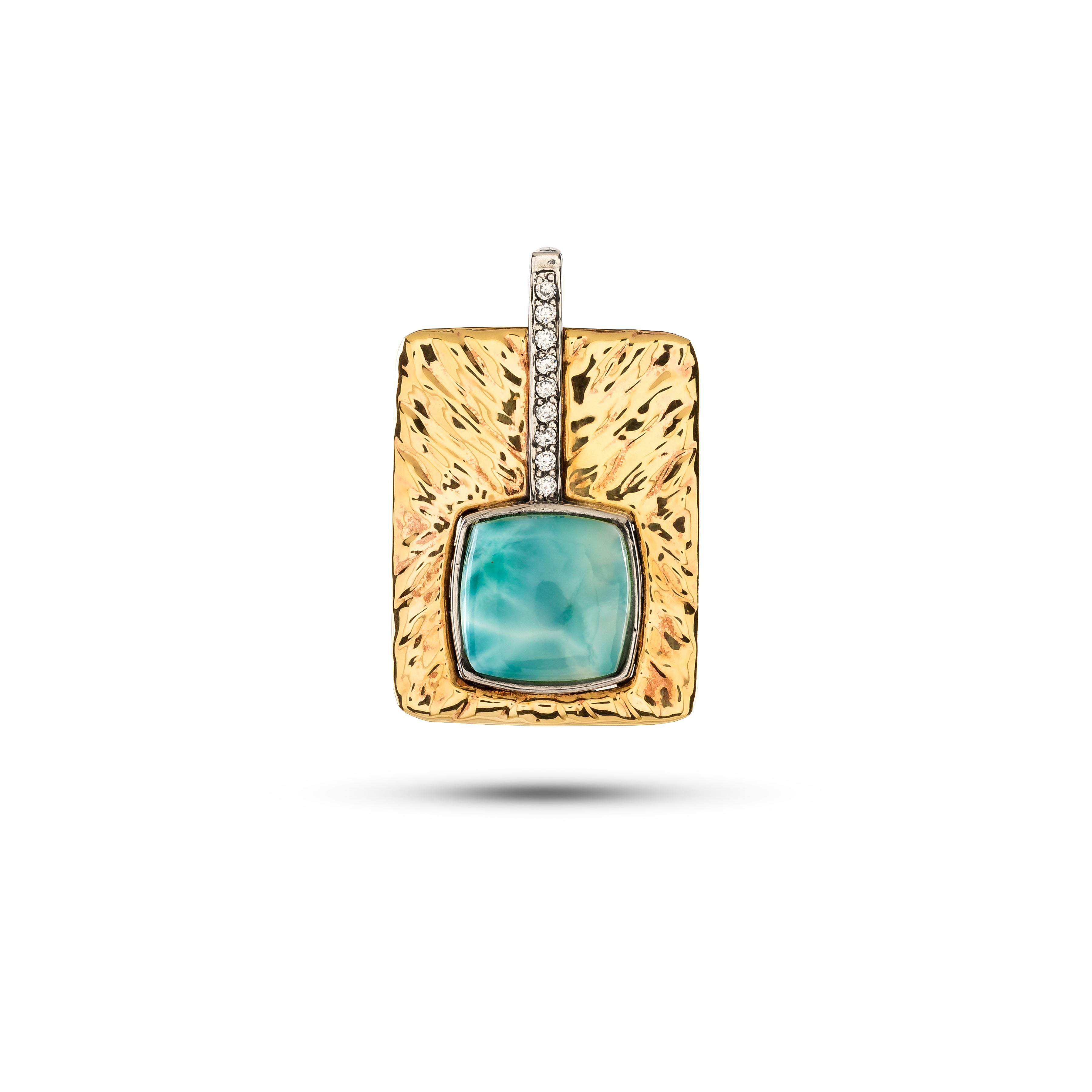 Pendente Quadro Zircão Quad Larimar