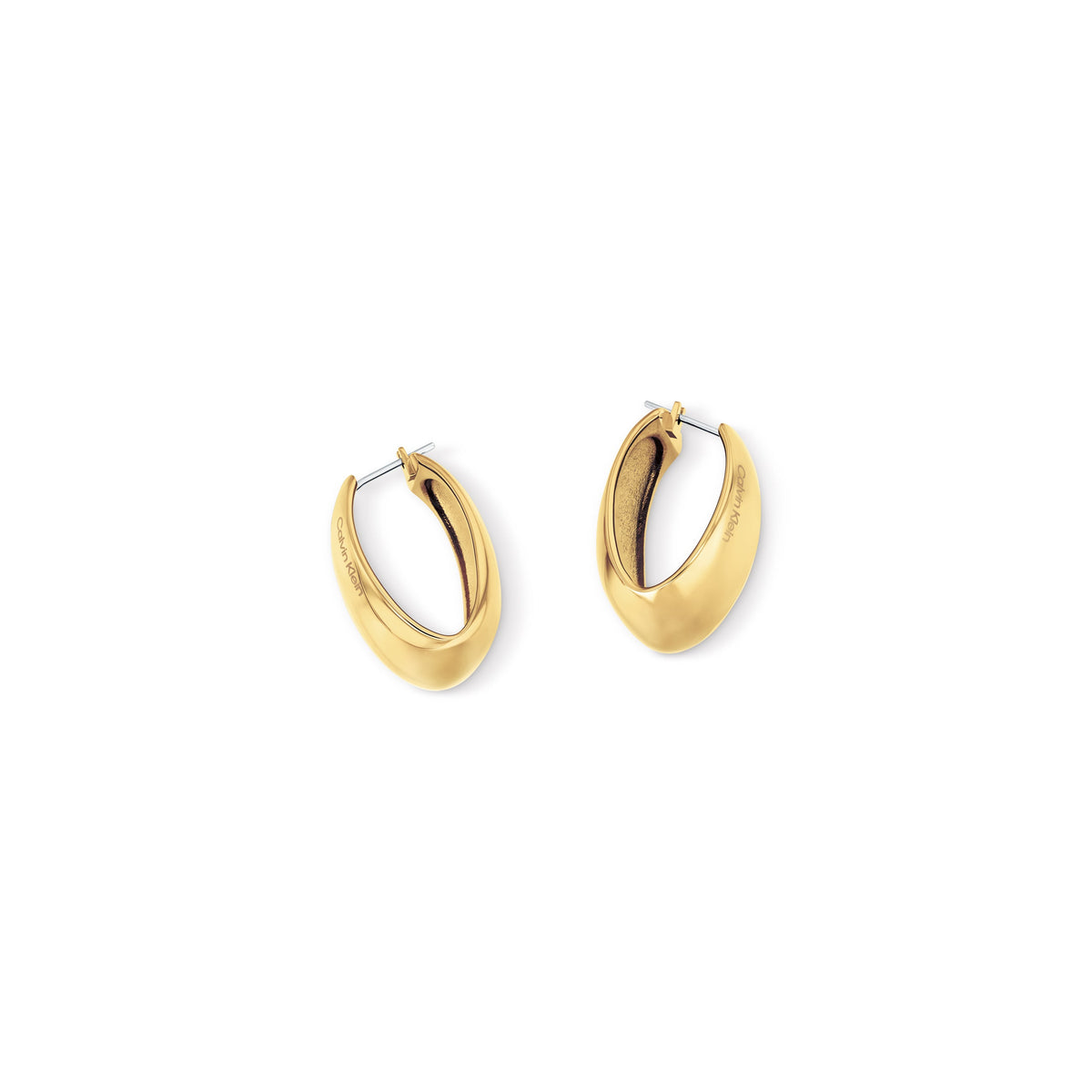 Ana Joalheiros - Brincos Grandes Dourados - Brincos Calvin Klein Modern Purity 35000832