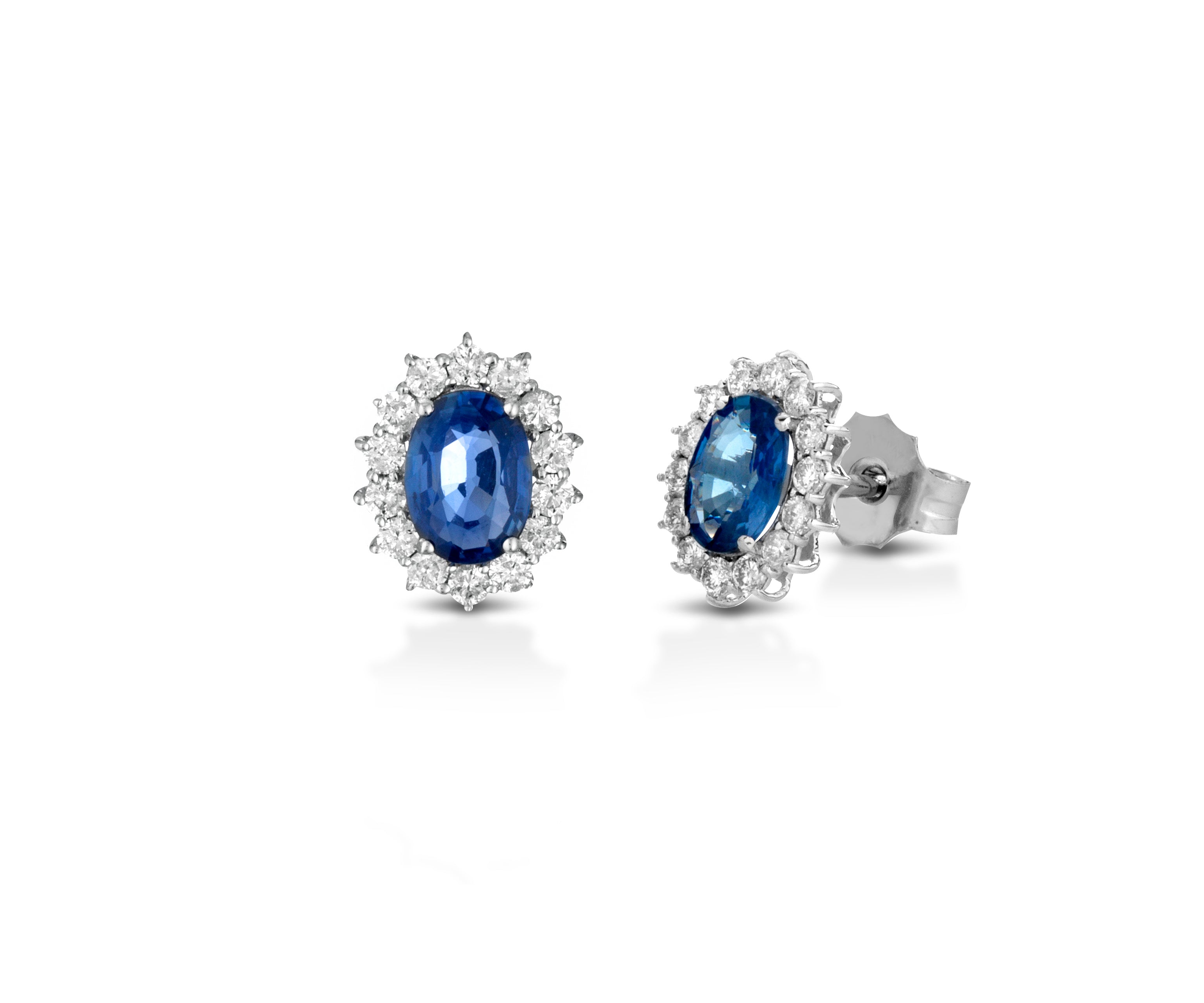 Ana Joalheiros - Brincos Ouro Branco - Brincos Lelune Lady Di LDEAZB190050