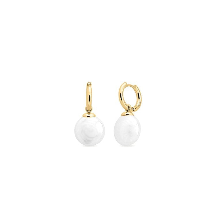 Ana Joalheiros - Brincos em Prata - Brincos Dourados Majorica Wild Pearls 18133.01.1.E00.909.1 