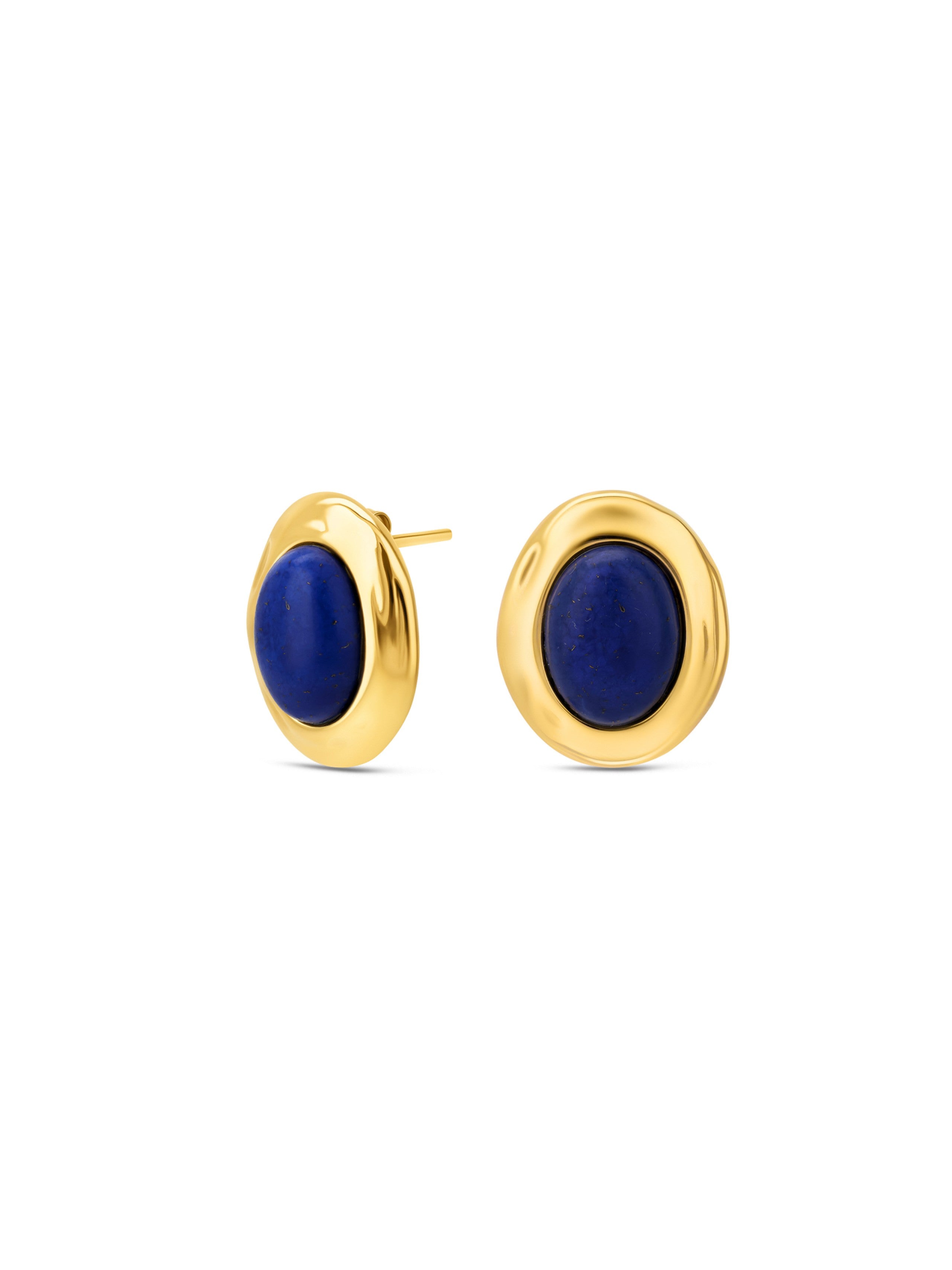Ana Joalheiros - Brincos Dourados - Brincos One Elemente Blue Gold OJSE05D Azul