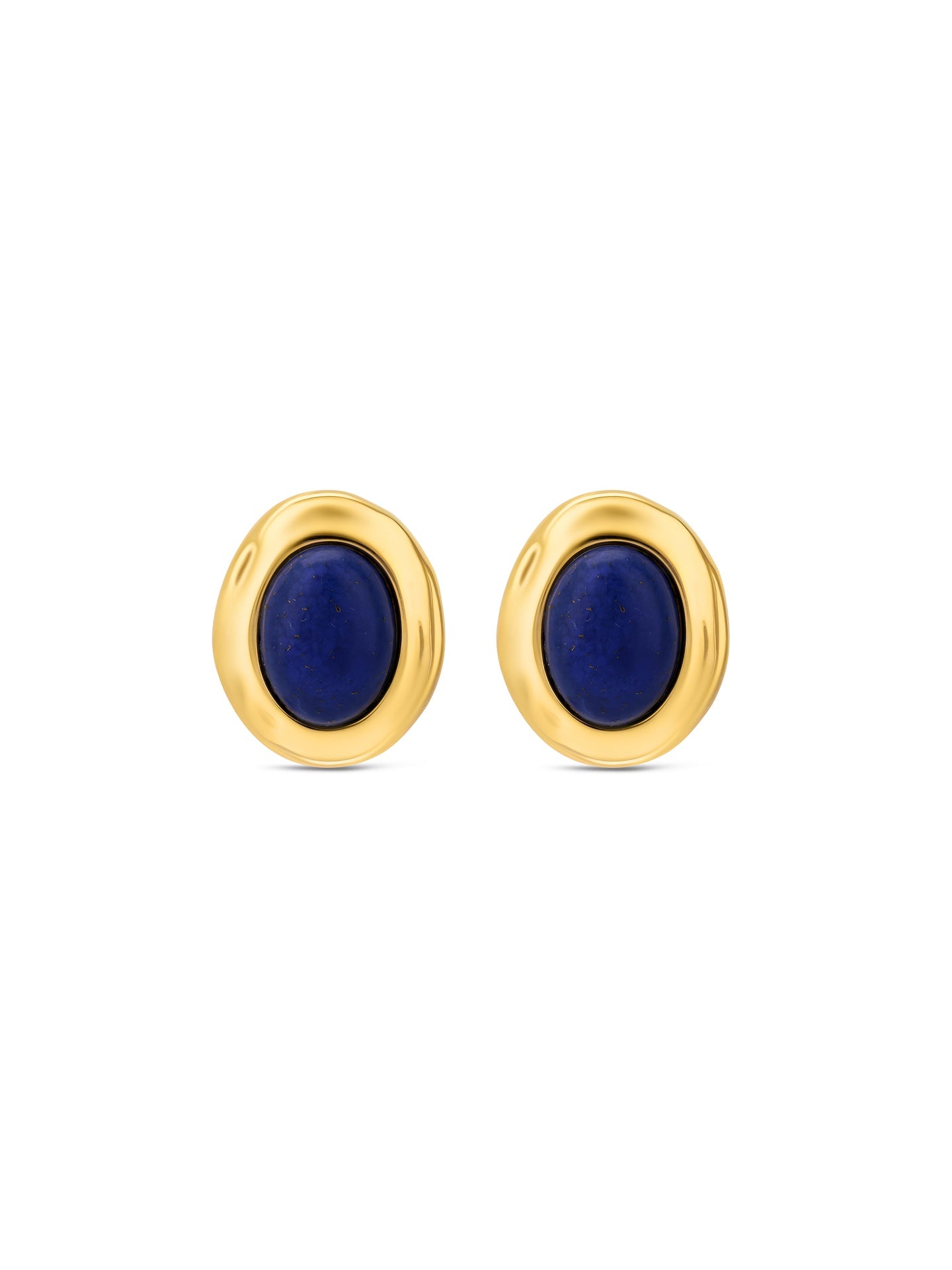 Ana Joalheiros - Brincos Dourados - Brincos One Elemente Blue Gold OJSE05D Azul