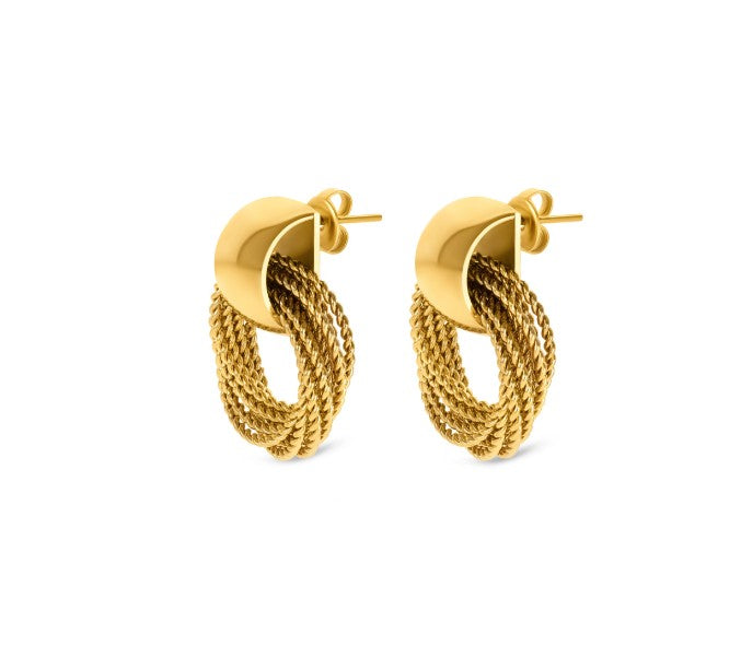Ana Joalheiros - Brincos Dourados - Brincos One Senhora Radiance Gold OJEEP13G 