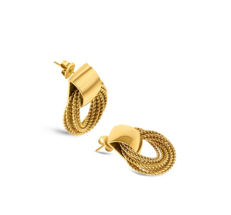 Ana Joalheiros - Brincos Dourados - Brincos One Senhora Radiance Gold OJEEP13G 