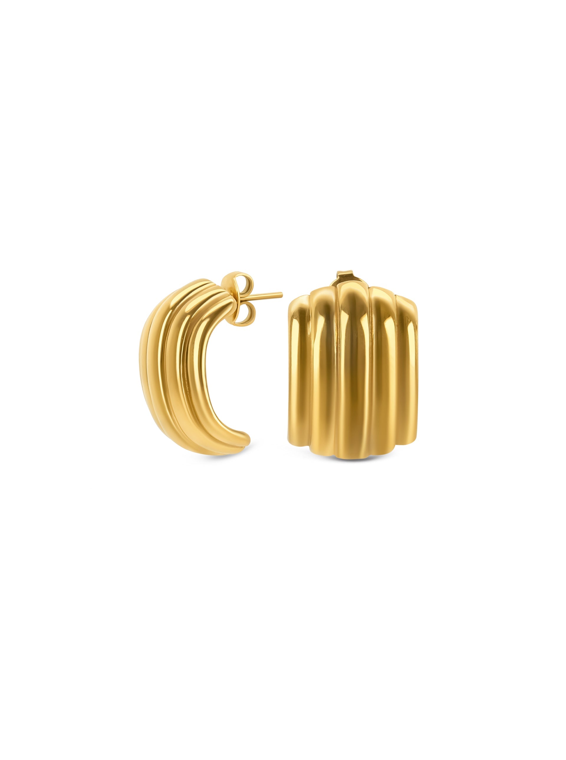 Ana Joalheiros - Brincos Dourados - Brincos One Senhora Royal Gold OJEEP21G 