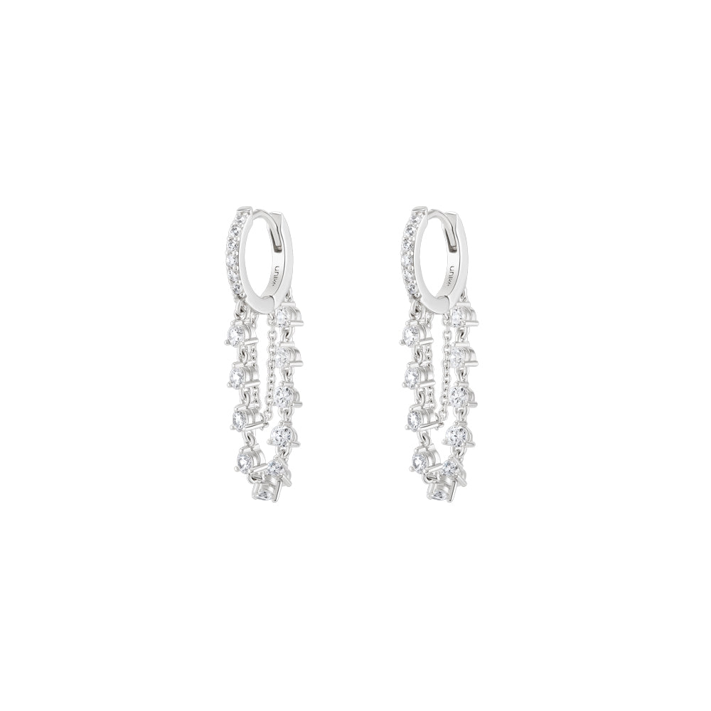 Ana Joalheiros - Brincos Prata - Brincos de prata Glow Shiny Chain