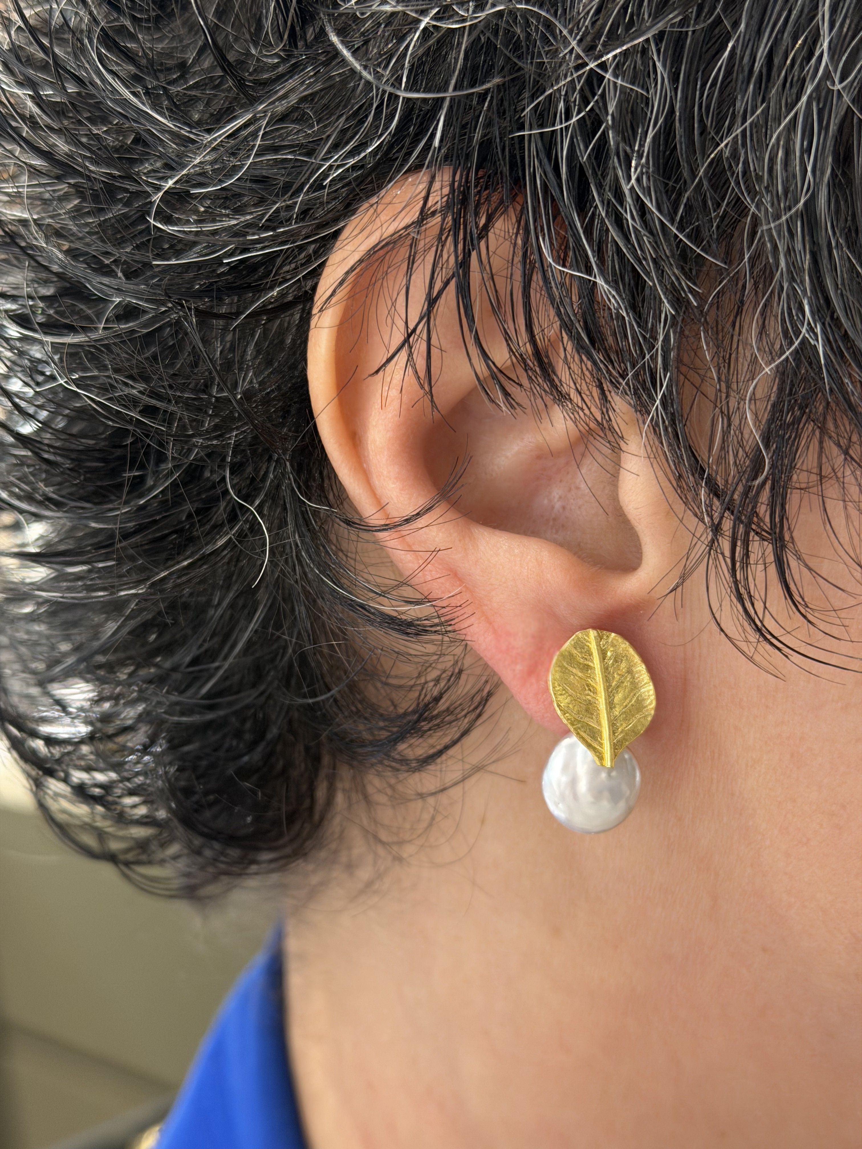 Ana Joalheiros - Brincos em Prata - Brincos Dourados Ana Joalheiros Silvestre brincos na orelha BR13139-D1