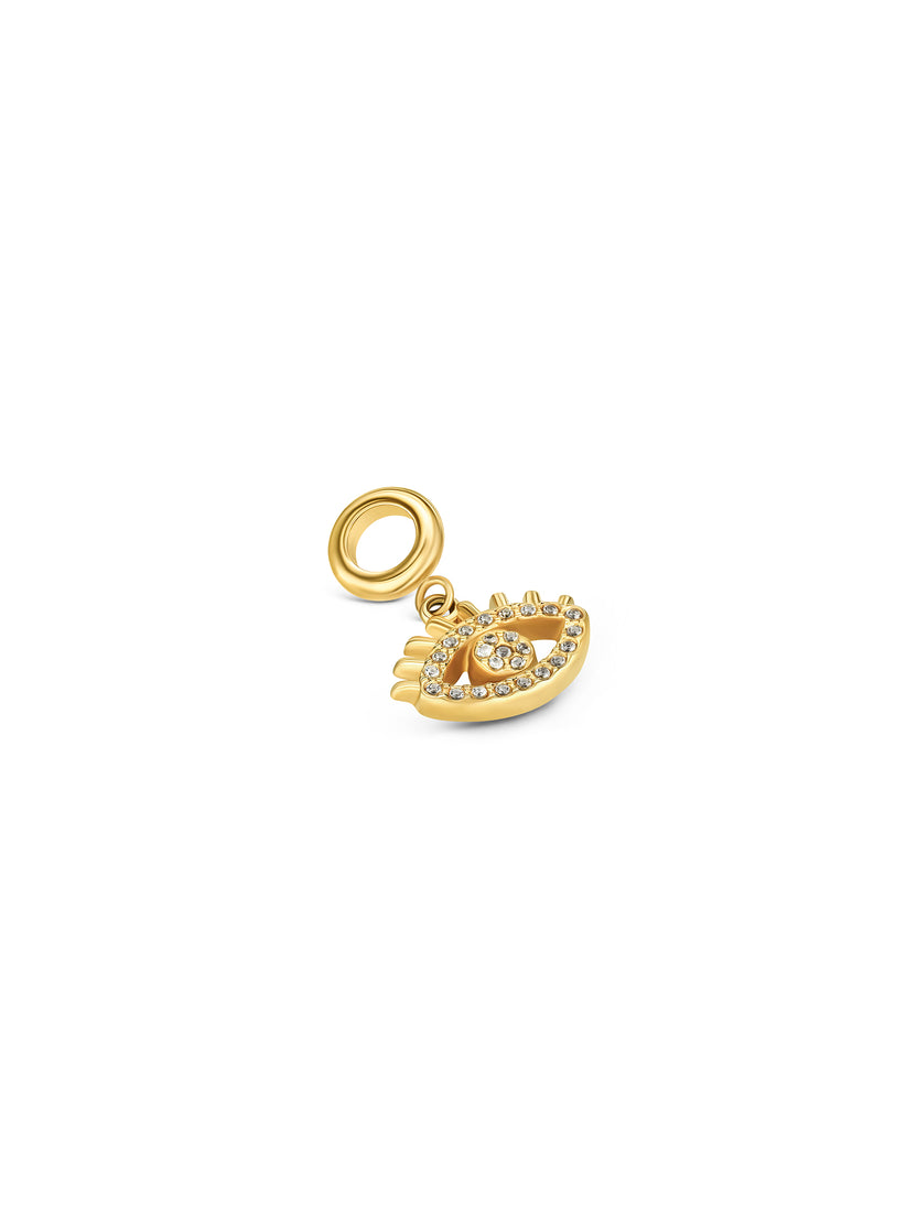 Ana Joalheiros - Peças One - Charm One Energy Crystal Eye Gold OJEBC798 Olho Zircónias
