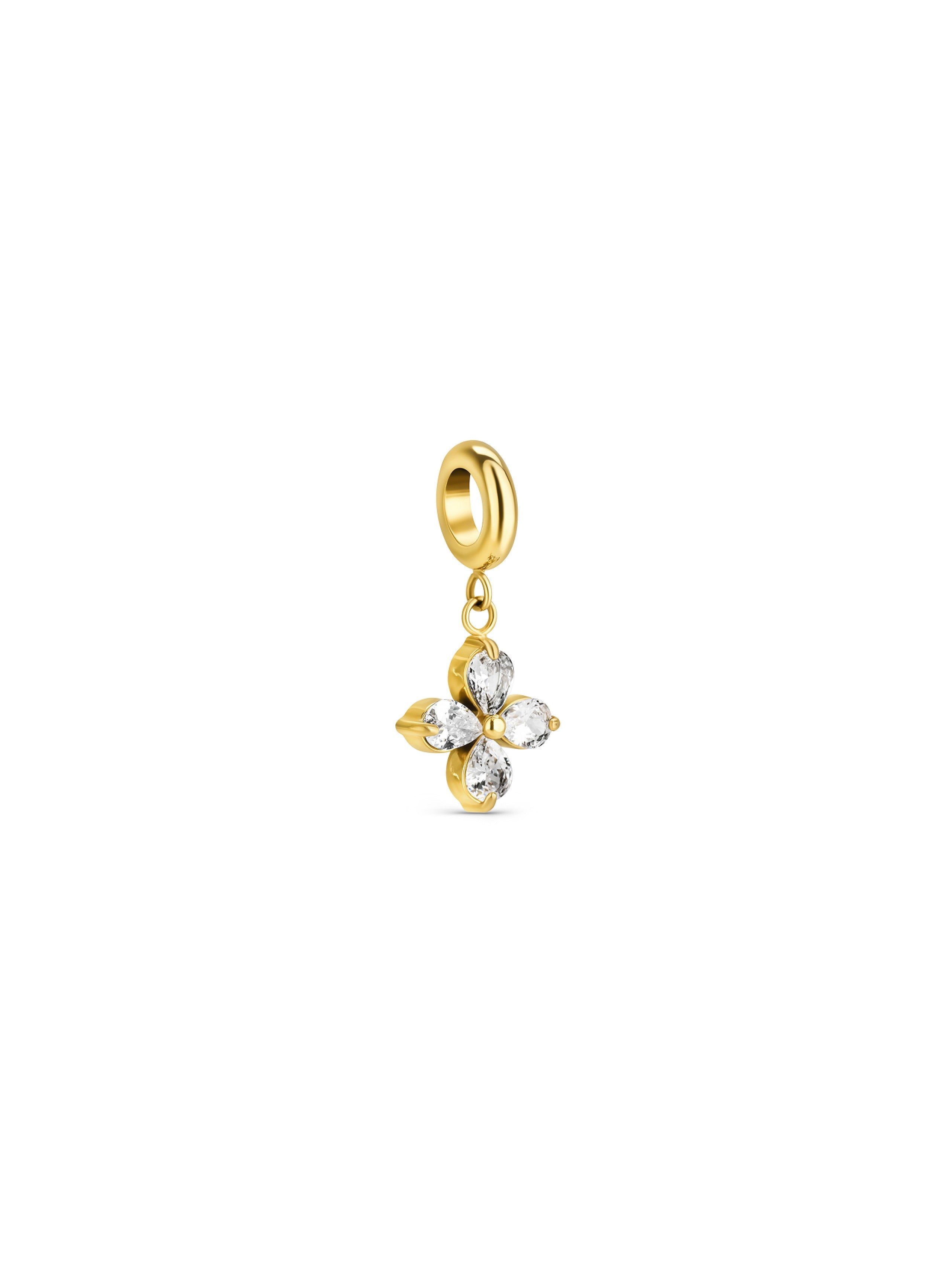 Ana Joalheiros - Charms One - Charm One Energy Fleur-de-Lis Golden OJEBC775 Flor de Lis