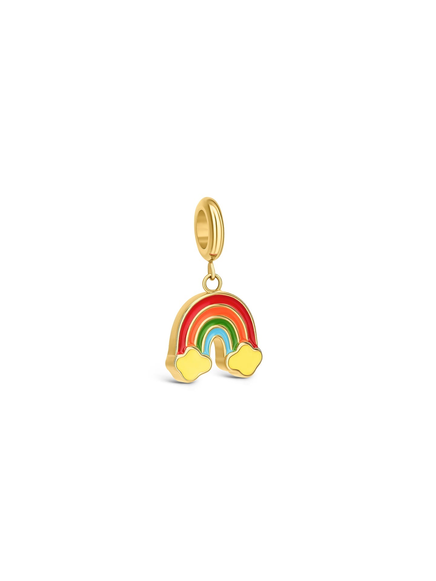 Ana Joalheiros - Charms One - Charm One  Energy Rainbow Golden OJEBC792 Arco iris