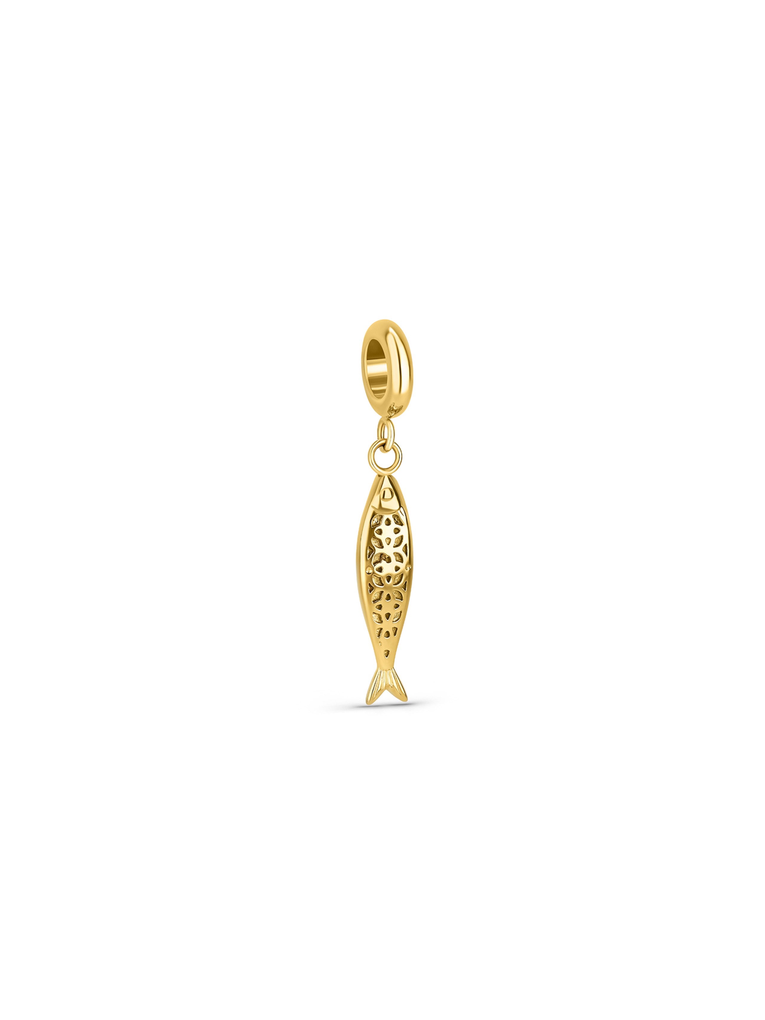Ana Joalheiros - Peças One - Charm One Energy Sardine Golden OJEBC769 Sardinha