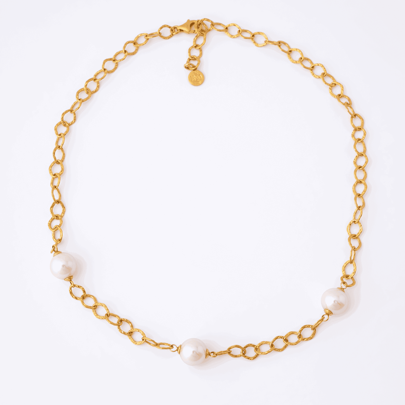 Ana Joalheiros - Colares Pérola - Colar Dourado Majorica AINA 17092.01.1.000.010.1
