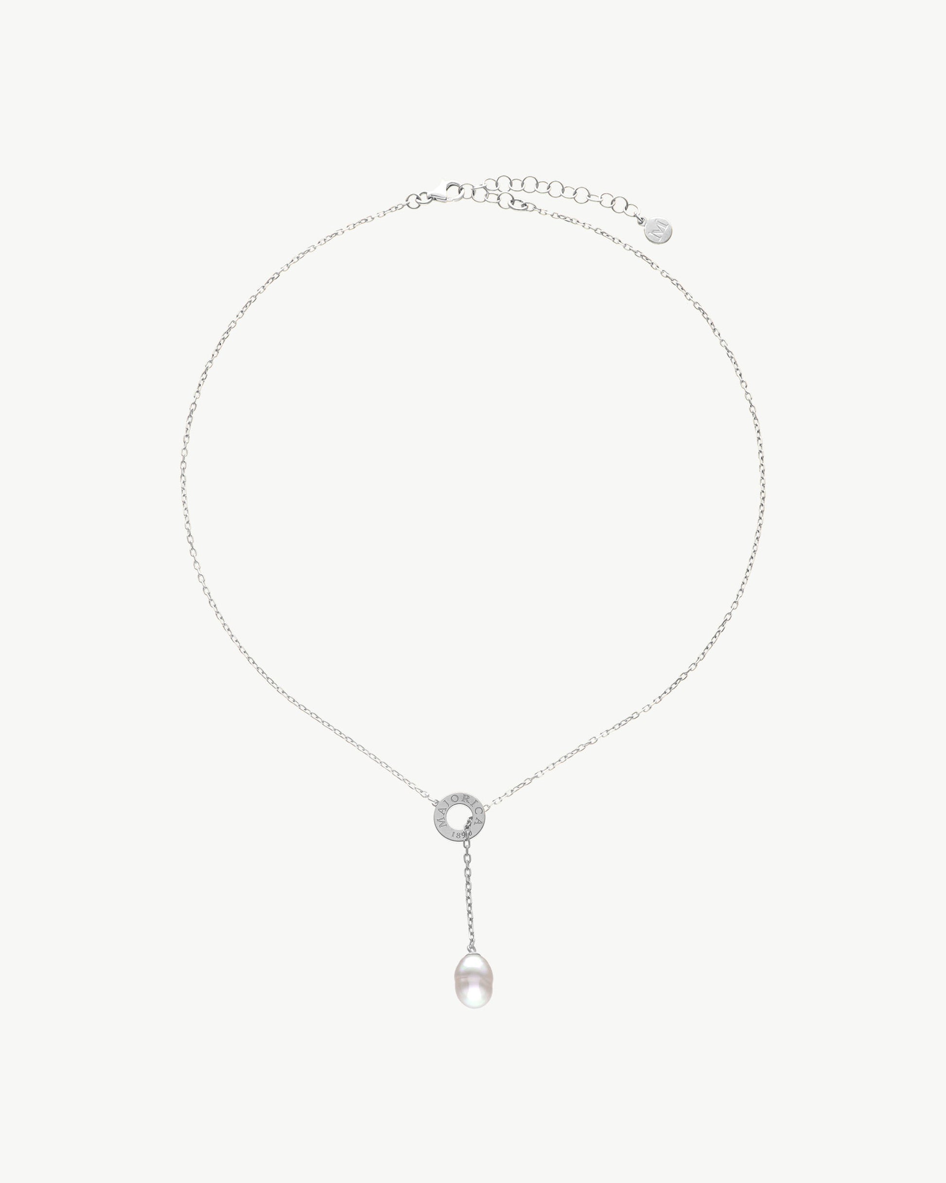 Ana Joalheiros - Colares em Prata - Colar de Pérola Majorica Luar 17342.01.2.N42.530.1 Completo