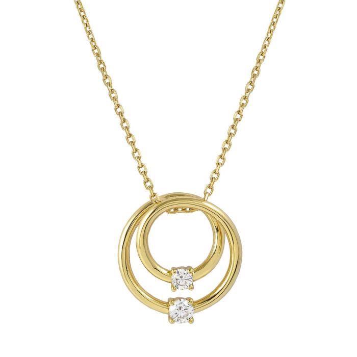 Ana Joalheiros - Colares dourados - Colar dourado prata Nomination Cosmic Love com pendente