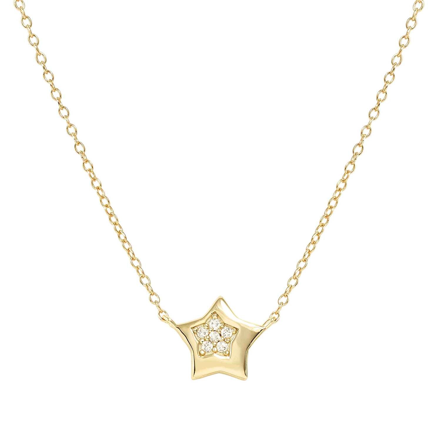 Ana Joalheiros - Colares Dourados - Colar Dourado Nomination Petit Sparkle Estrela  242309/009 símbolo