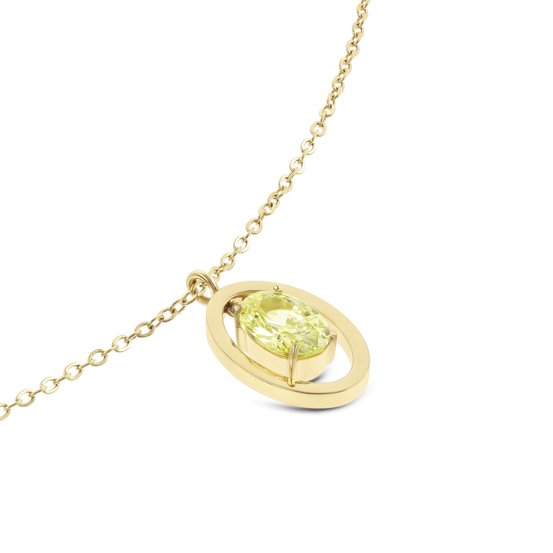 Ana Joalheiros - Colares Dourados - Colar Dourado One Birthstone Agosto - Força OJNN43G SIMBOLO