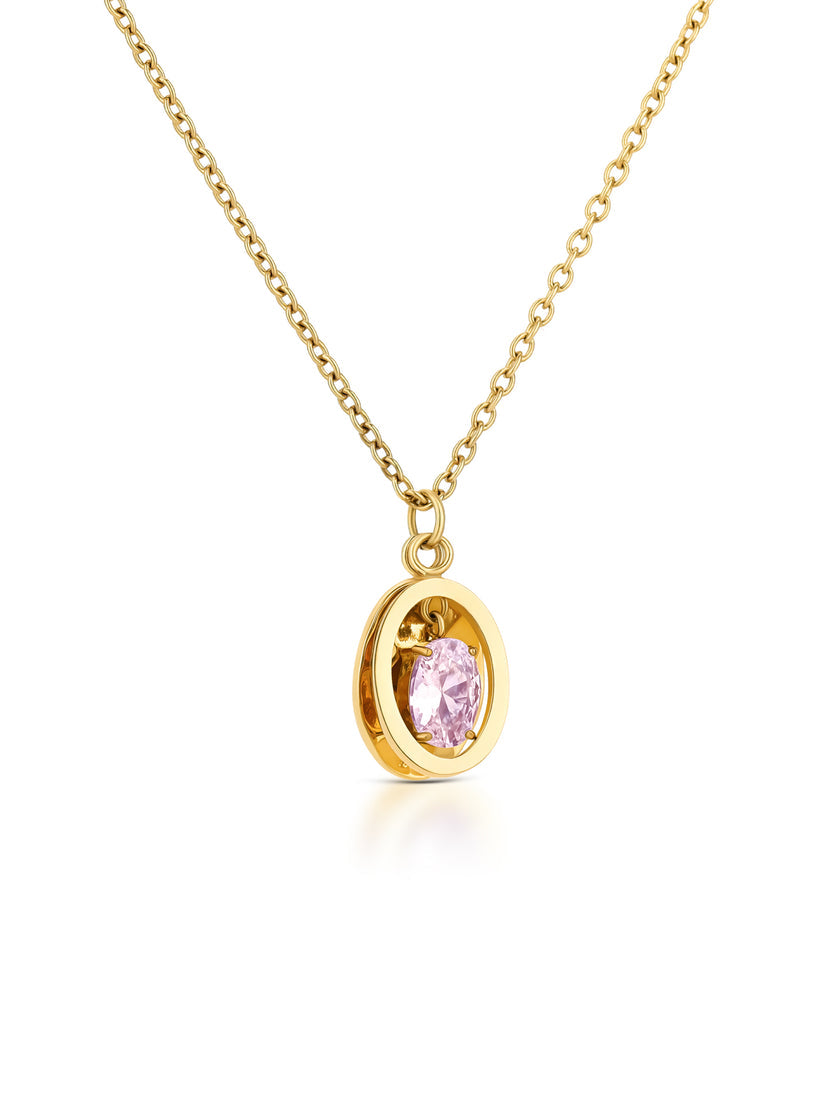 Ana Joalheiros - Colares Dourados - Colar Dourado One Birthstone June OJSET24G06 