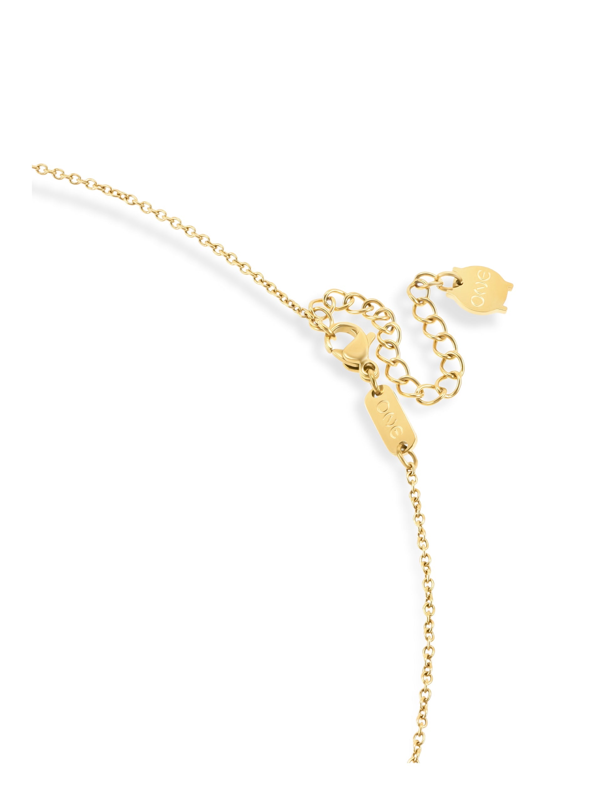 Ana Joalheiros - Colares Dourados - Colar Dourado One Butterfly Crystal Golden OJBN03G 