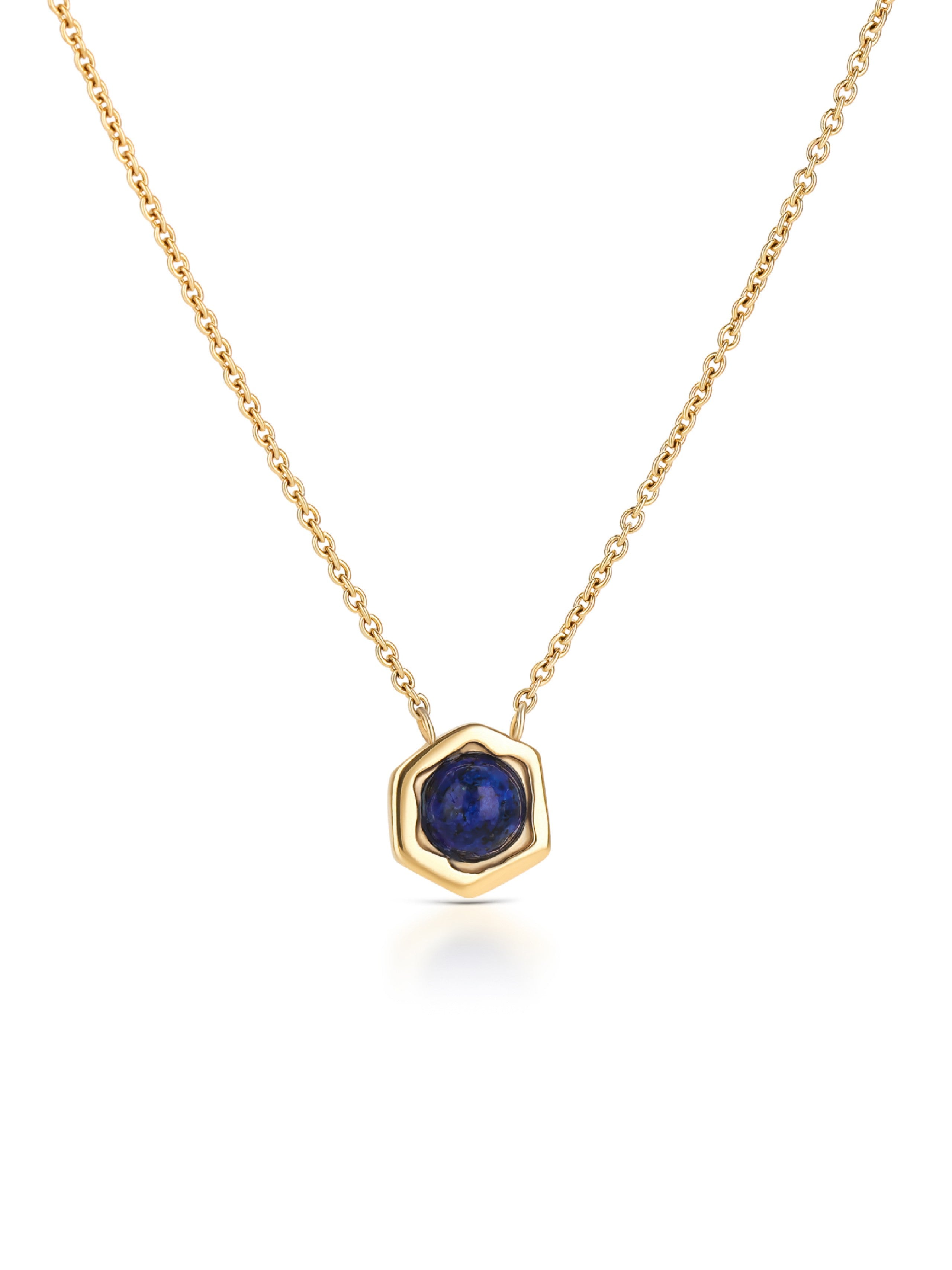 Ana Joalheiros - Colares Dourados - Colar Dourado One Element Blue Golden OJSN03D