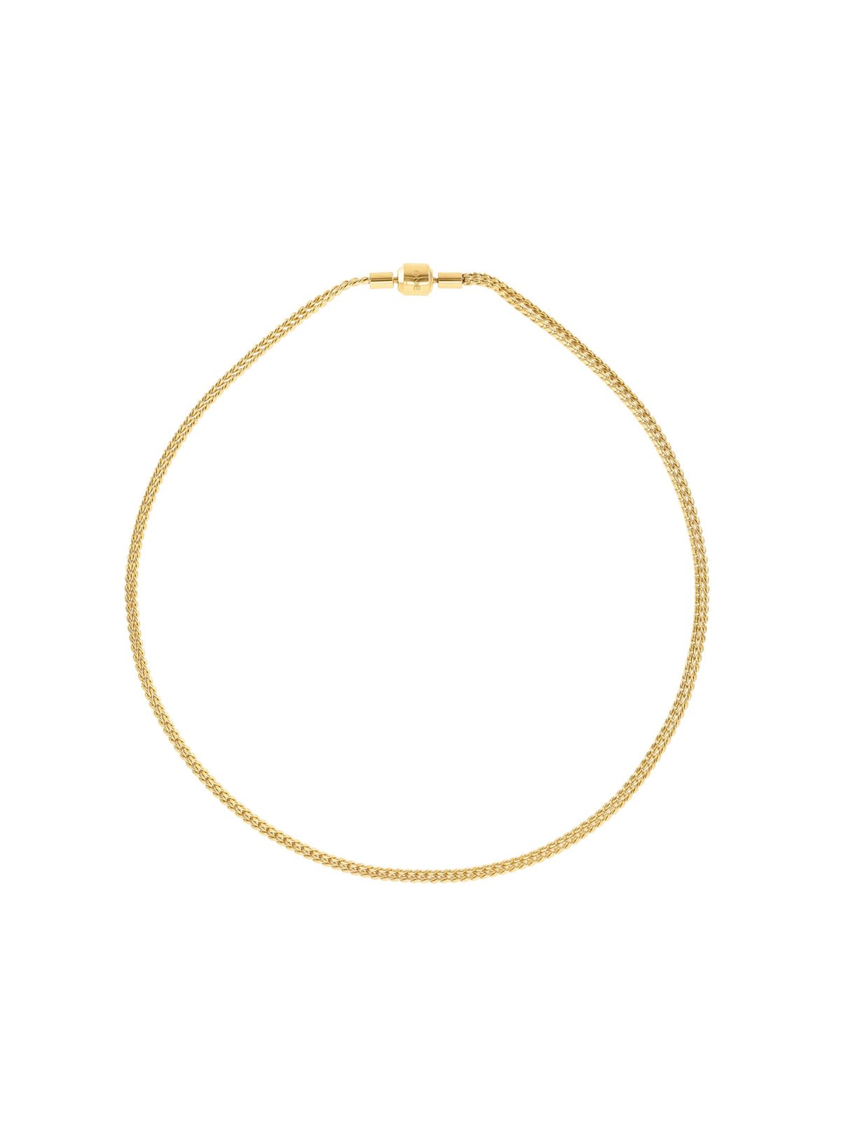 Ana Joalheiros - Colares Dourados - Colar Dourado One Energy Master Twisted Duo Gold OJNMG01 